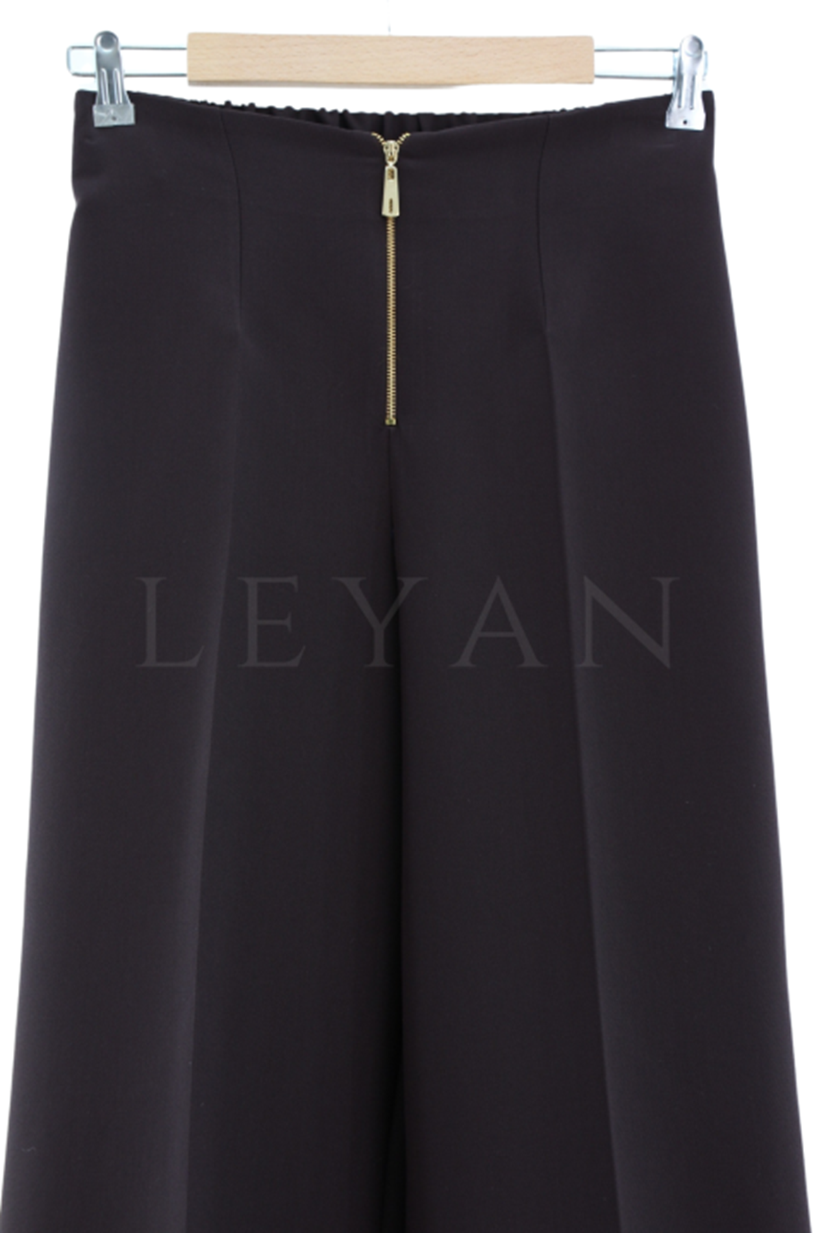 Sentez Queen Kısa Geniş Paça Pantolon- LYN03214 Kahve