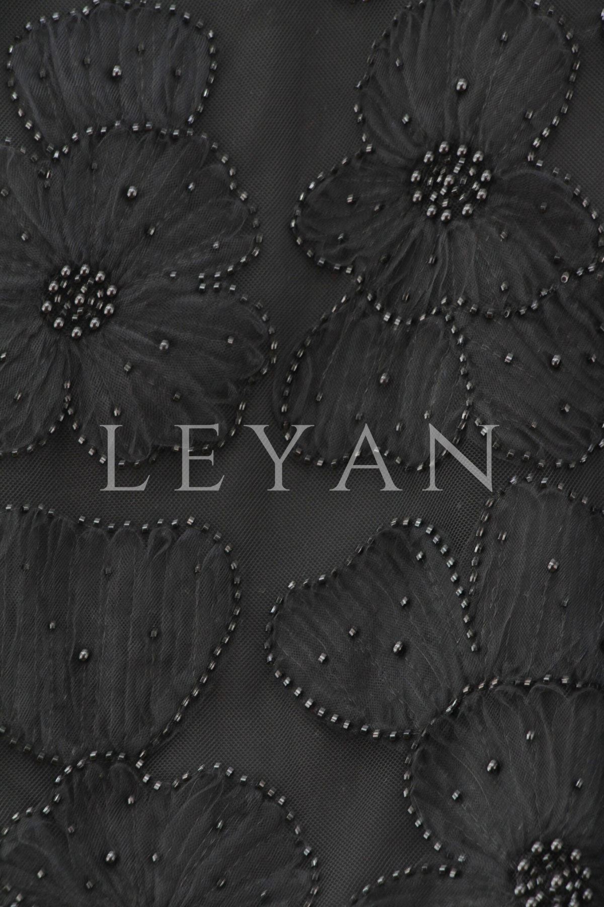 My312 Dantelli Abiye Takım- LYN03743 Siyah