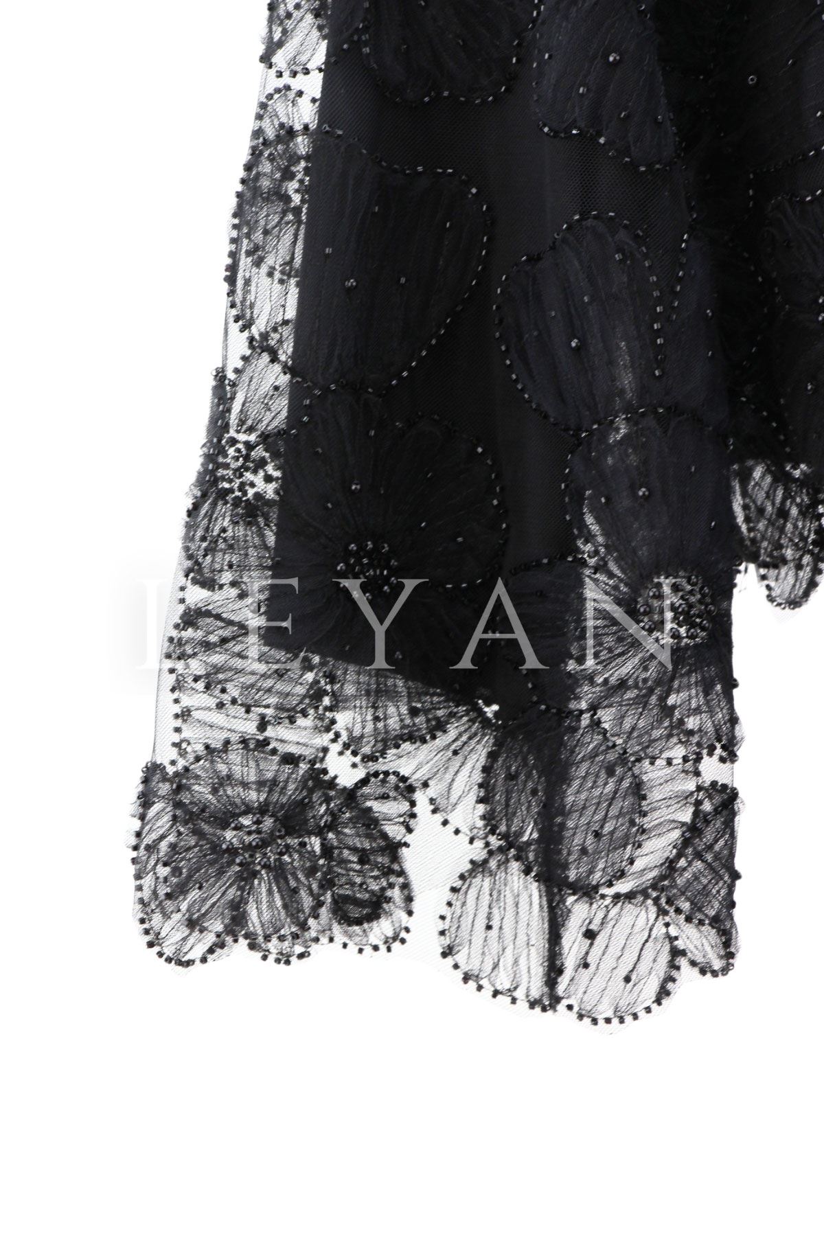 My312 Dantelli Abiye Takım- LYN03743 Siyah