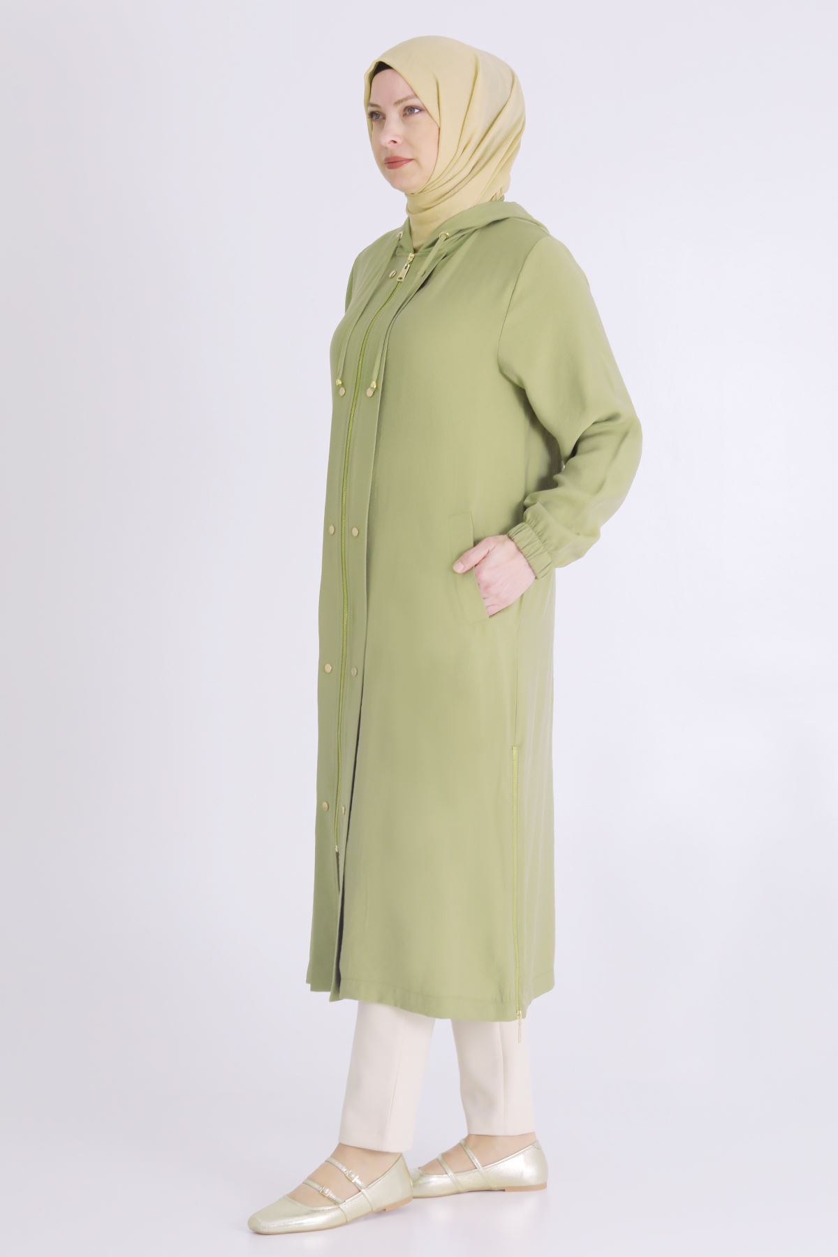 Behrem Tensel Aerobin Kap- LYN03358 Olive