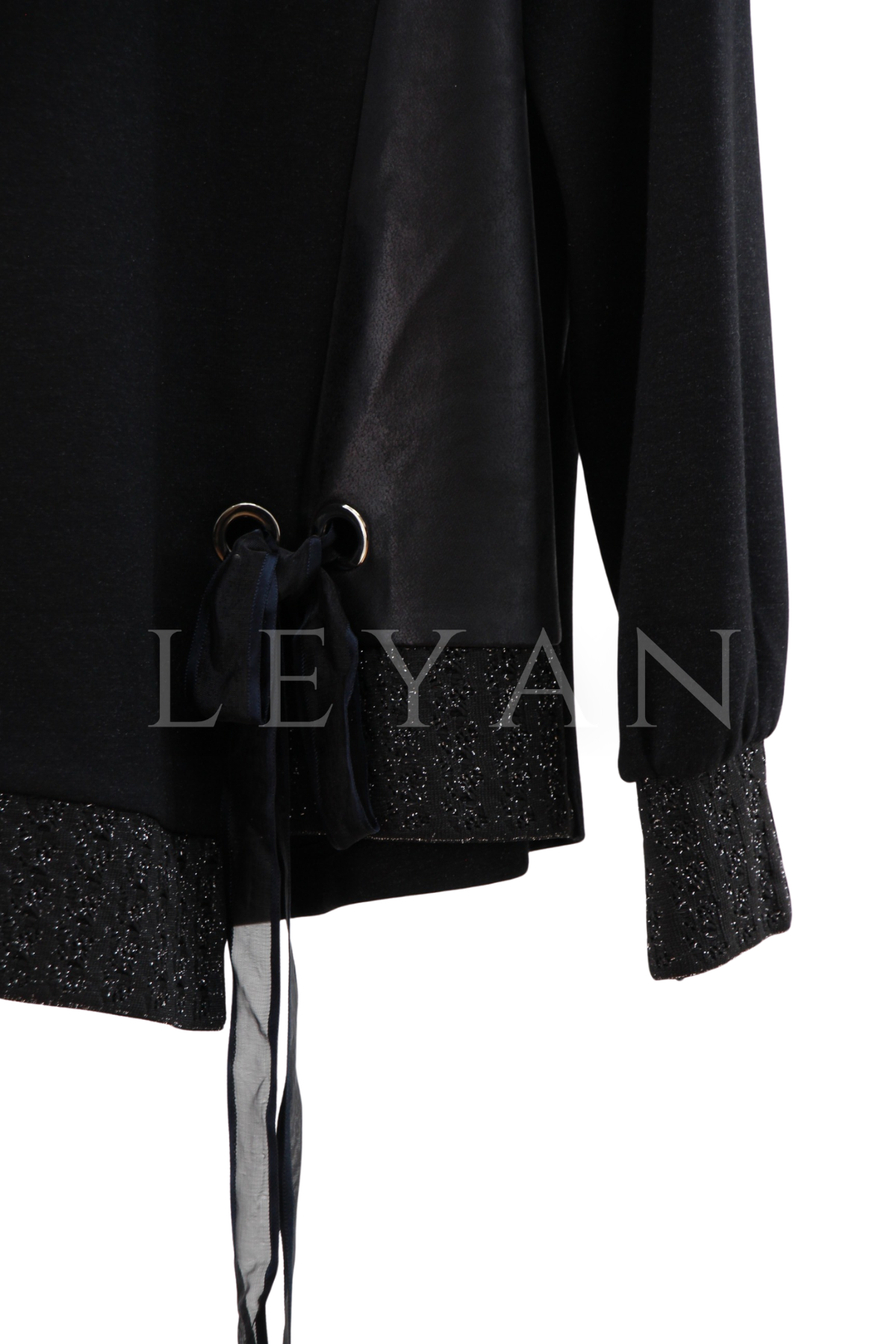 Orhan Store Kuşgözü Detaylı Takım- LYN03930 Siyah