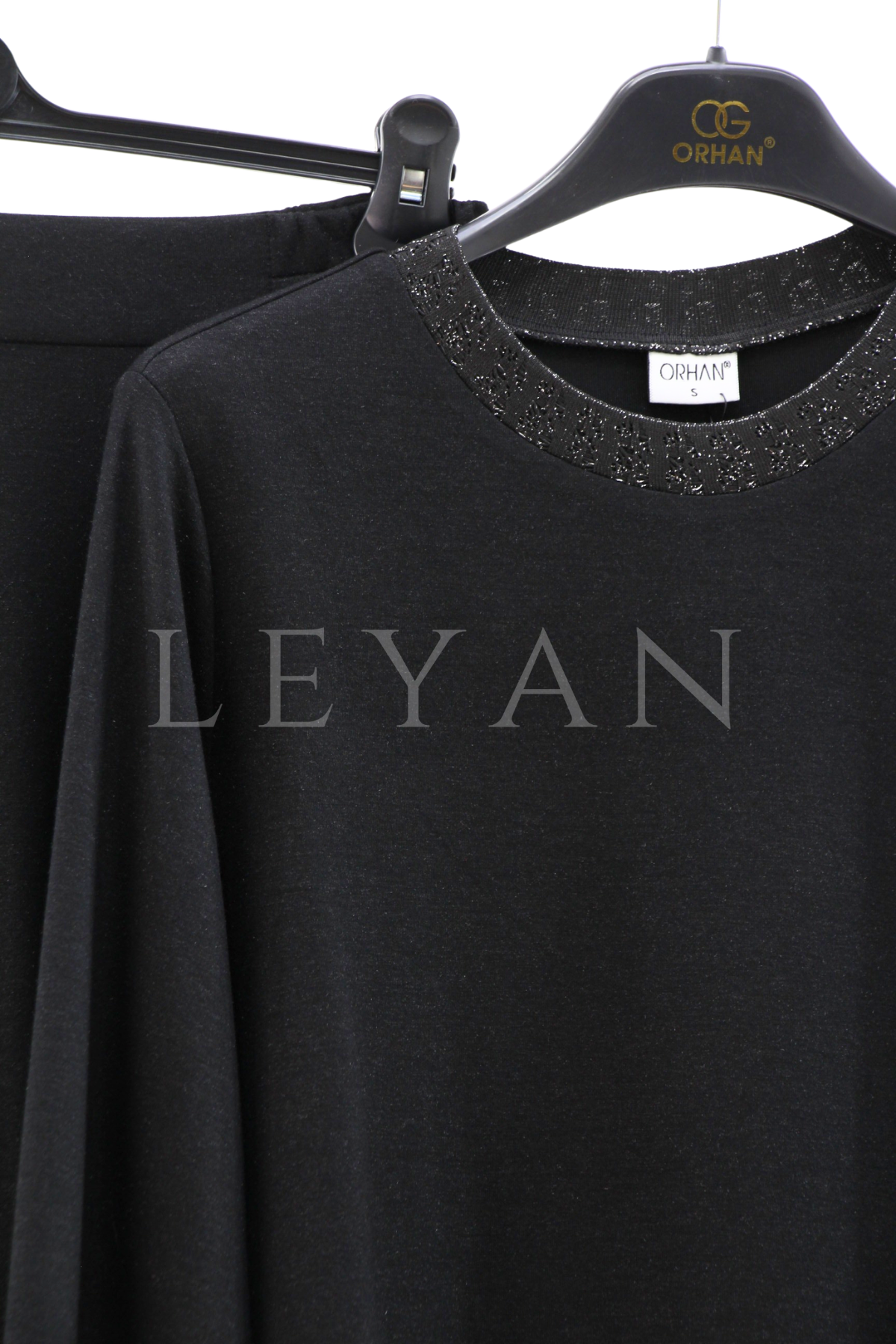 Orhan Store Kuşgözü Detaylı Takım- LYN03930 Siyah