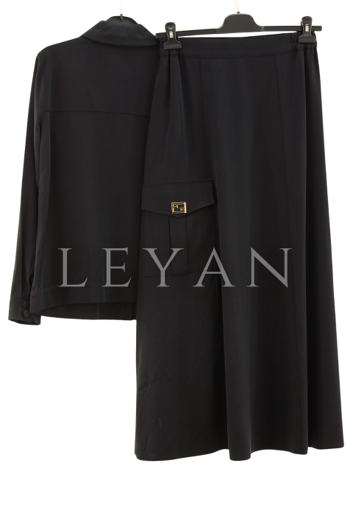 Orhan Store Cep Detaylı Takım- LYN04361 Siyah