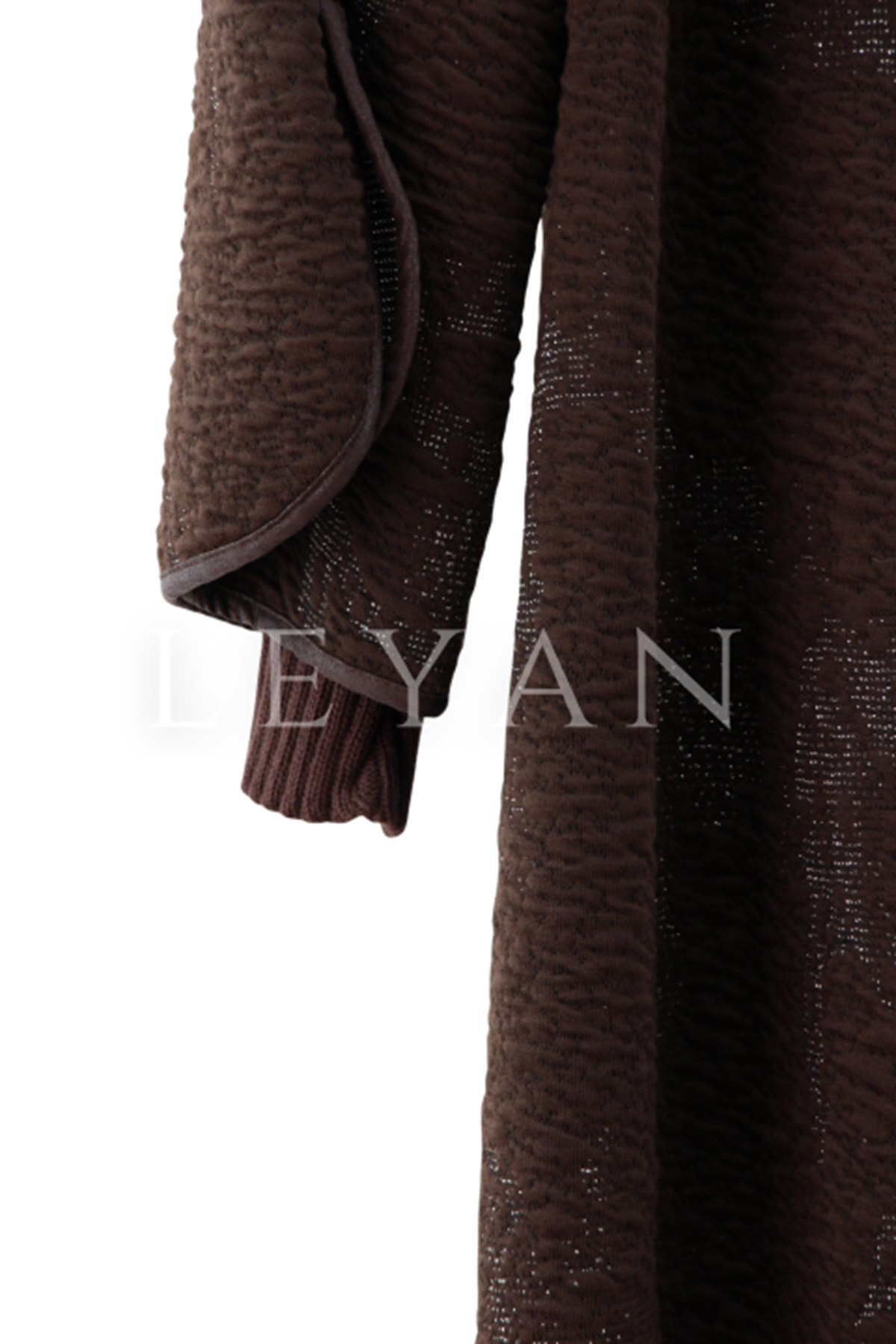 Orhan Store Yakası Triko Kap- LYN04291 Kahve