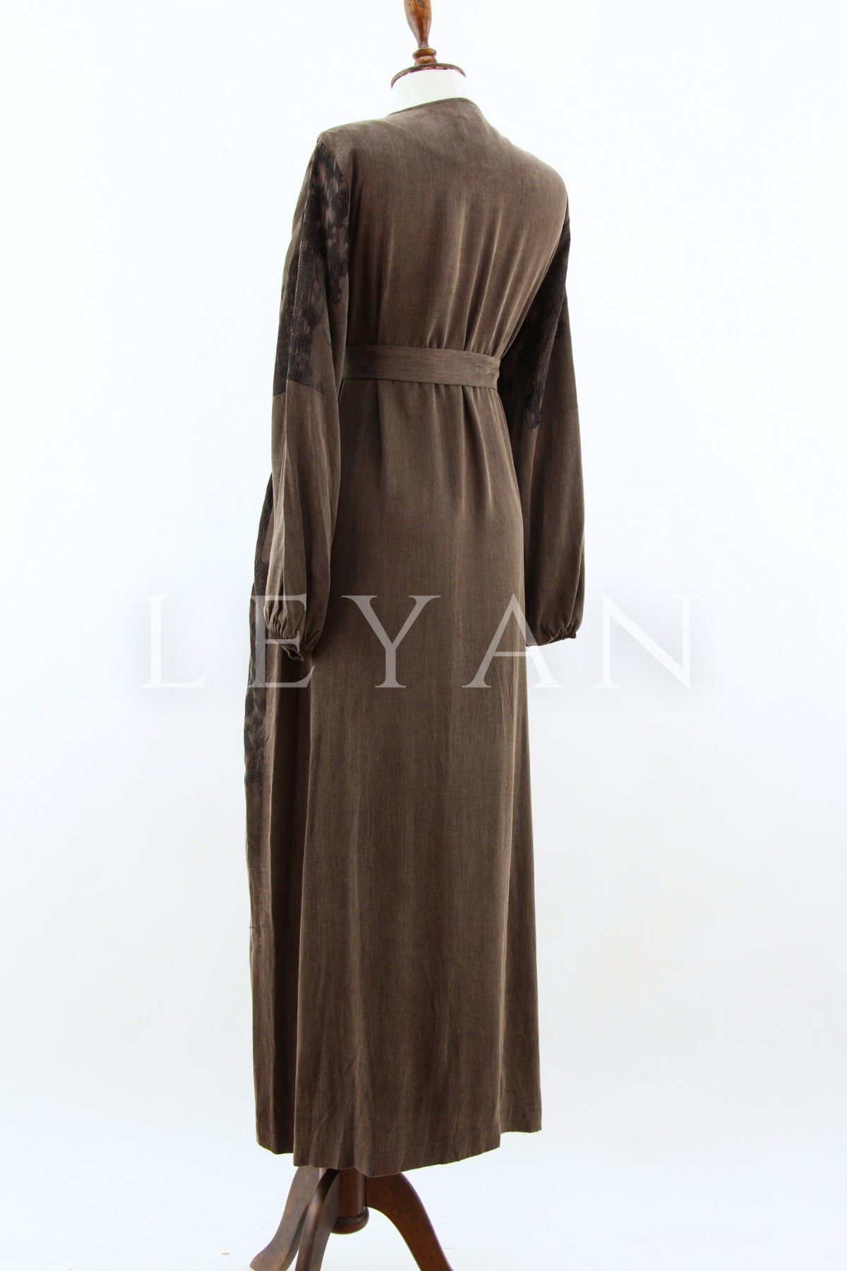 Orhan Store Astarlı Qupra Ferace- LYN04346 Kahve