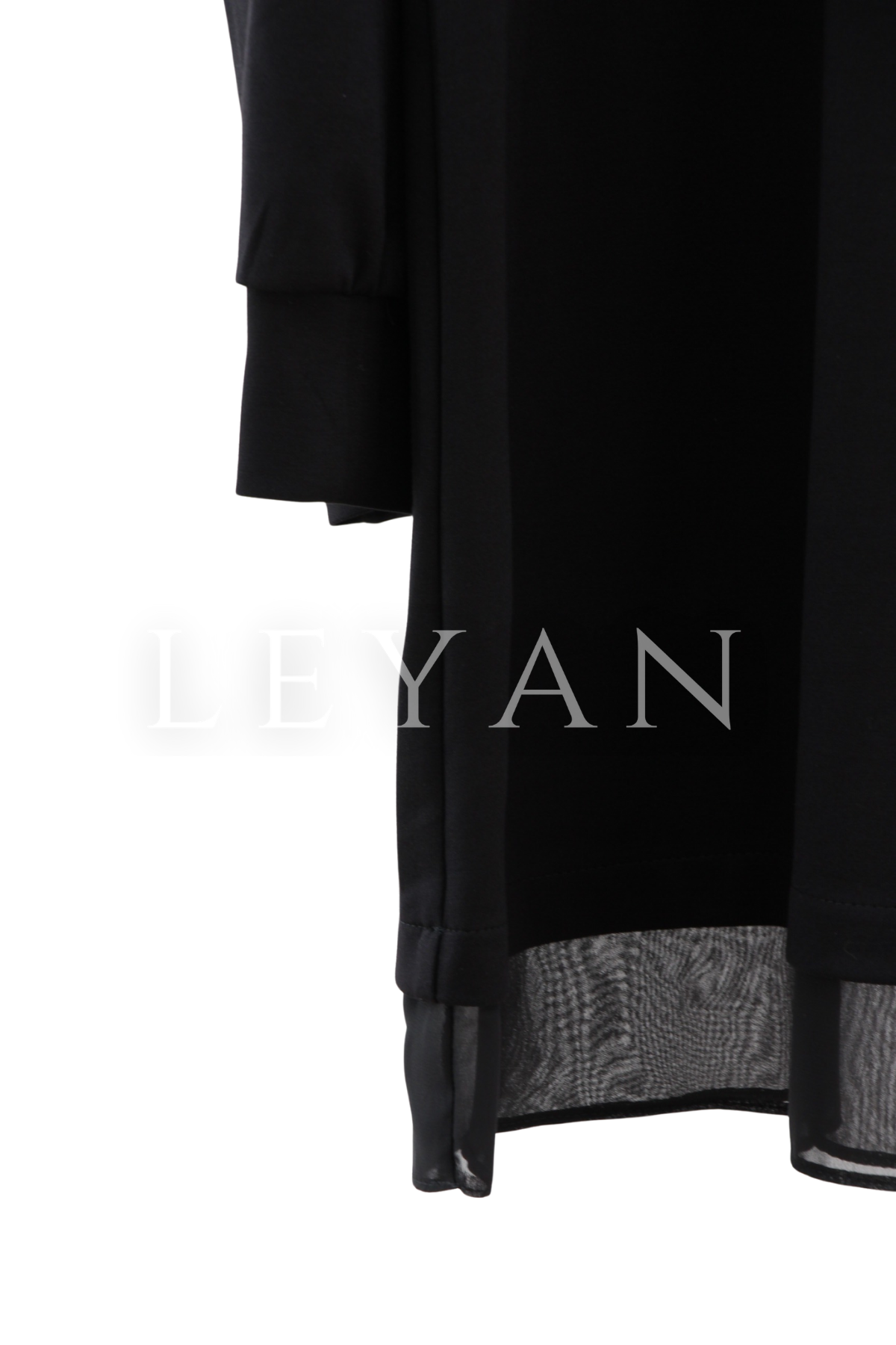 Orhan Store Şifonlu Pantolonlu Takım- LYN03373 Siyah