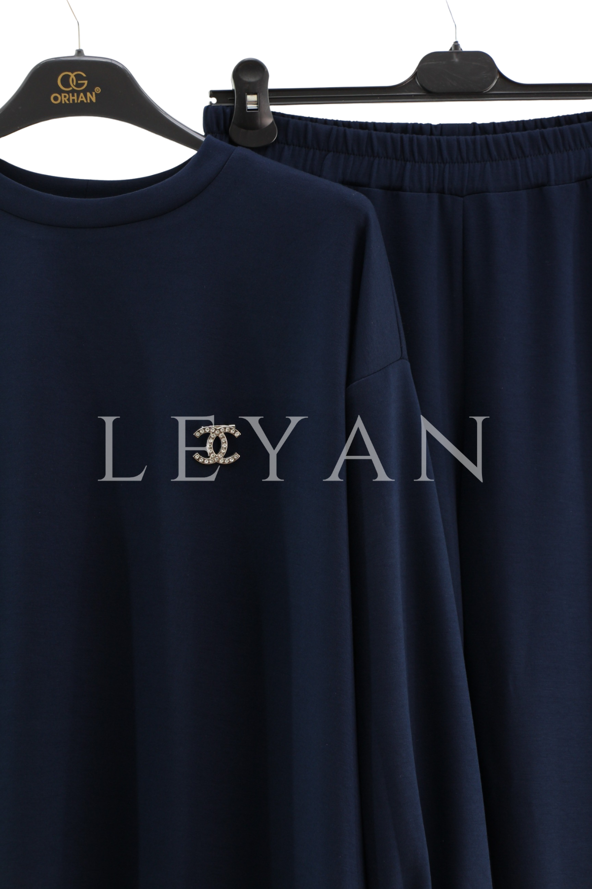 Orhan Store Şifonlu Pantolonlu Takım- LYN03373 İndigo