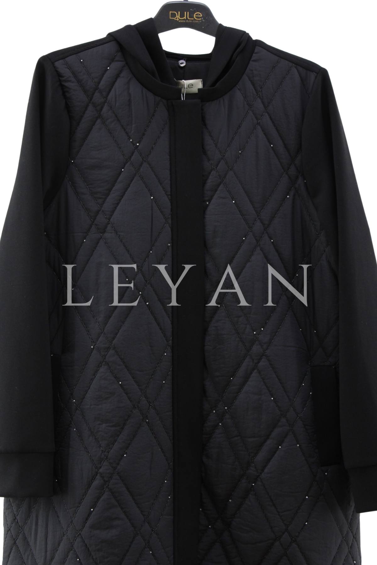 Dule Kapitone Detaylı Kap- LYN04364 Siyah