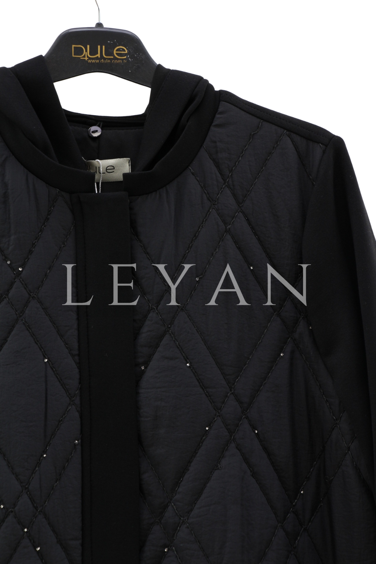 Dule Kapitone Detaylı Kap- LYN04364 Siyah