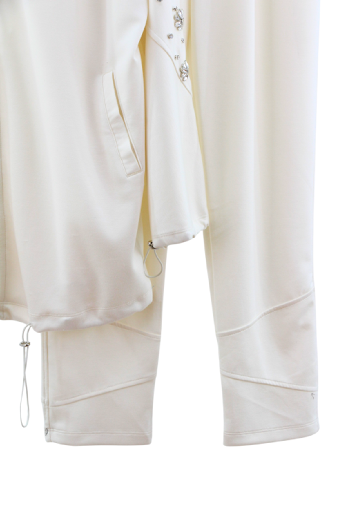 Missemramiss İşlemeli Modal Takım- LYN04349 Ekru