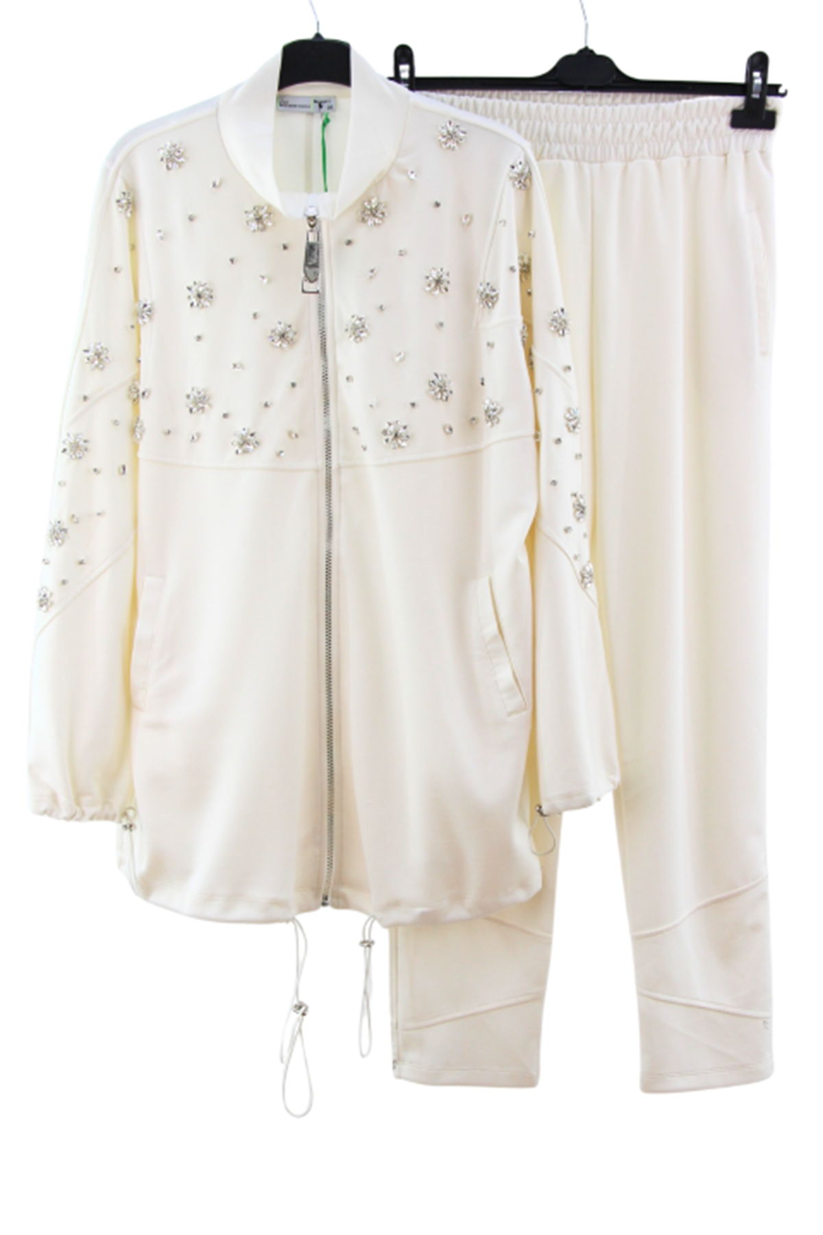 Missemramiss İşlemeli Modal Takım- LYN04349 Ekru