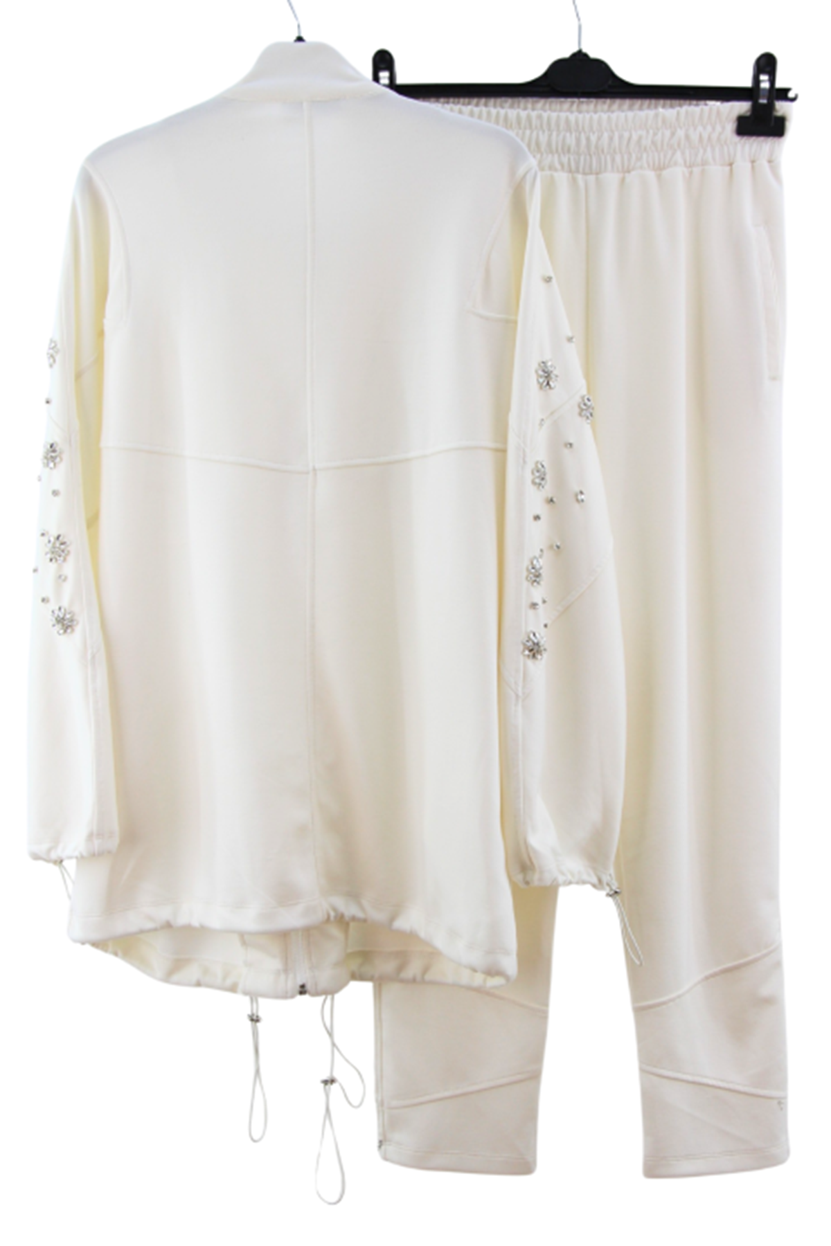 Missemramiss İşlemeli Modal Takım- LYN04349 Ekru