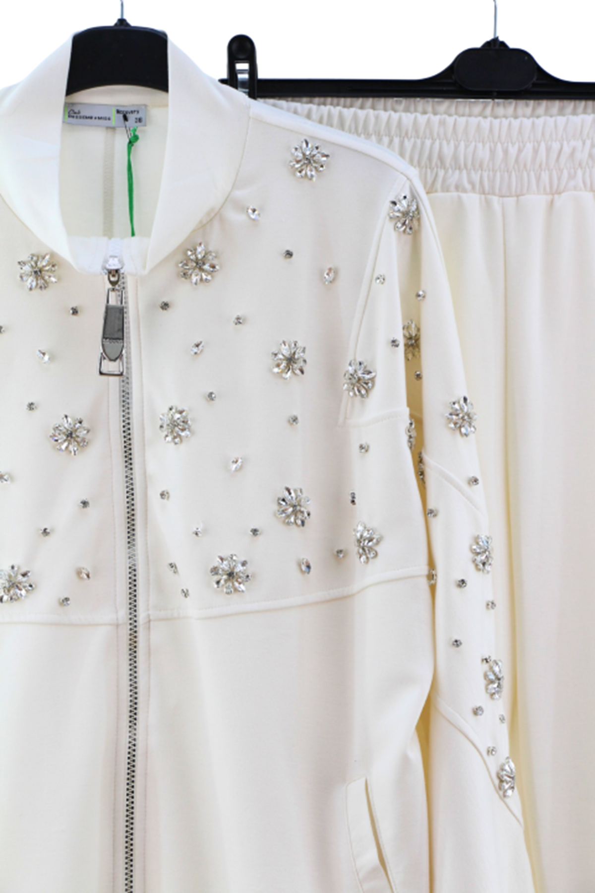 Missemramiss İşlemeli Modal Takım- LYN04349 Ekru