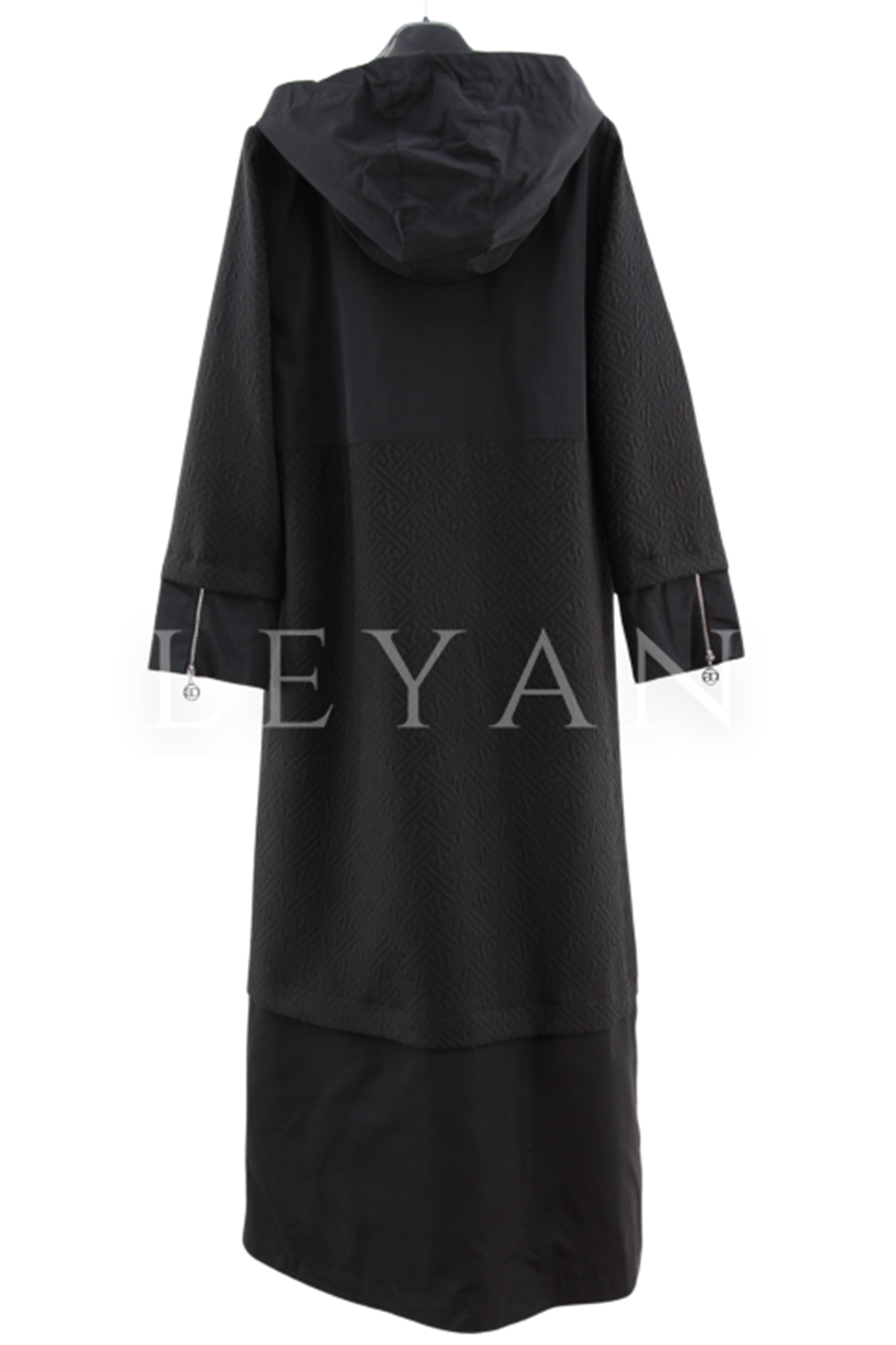 Orhan Store Paraşüt Detaylı Kap- LYN04366 Siyah