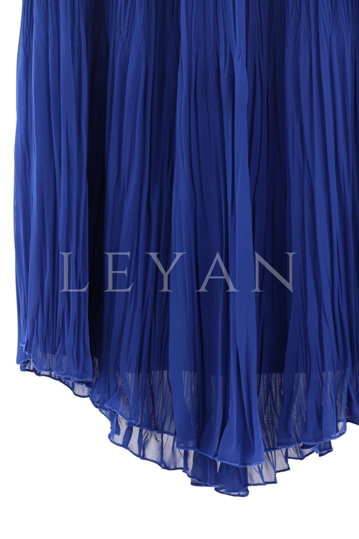 Sentez Kırıştırma Etek-LYN02356 Saks