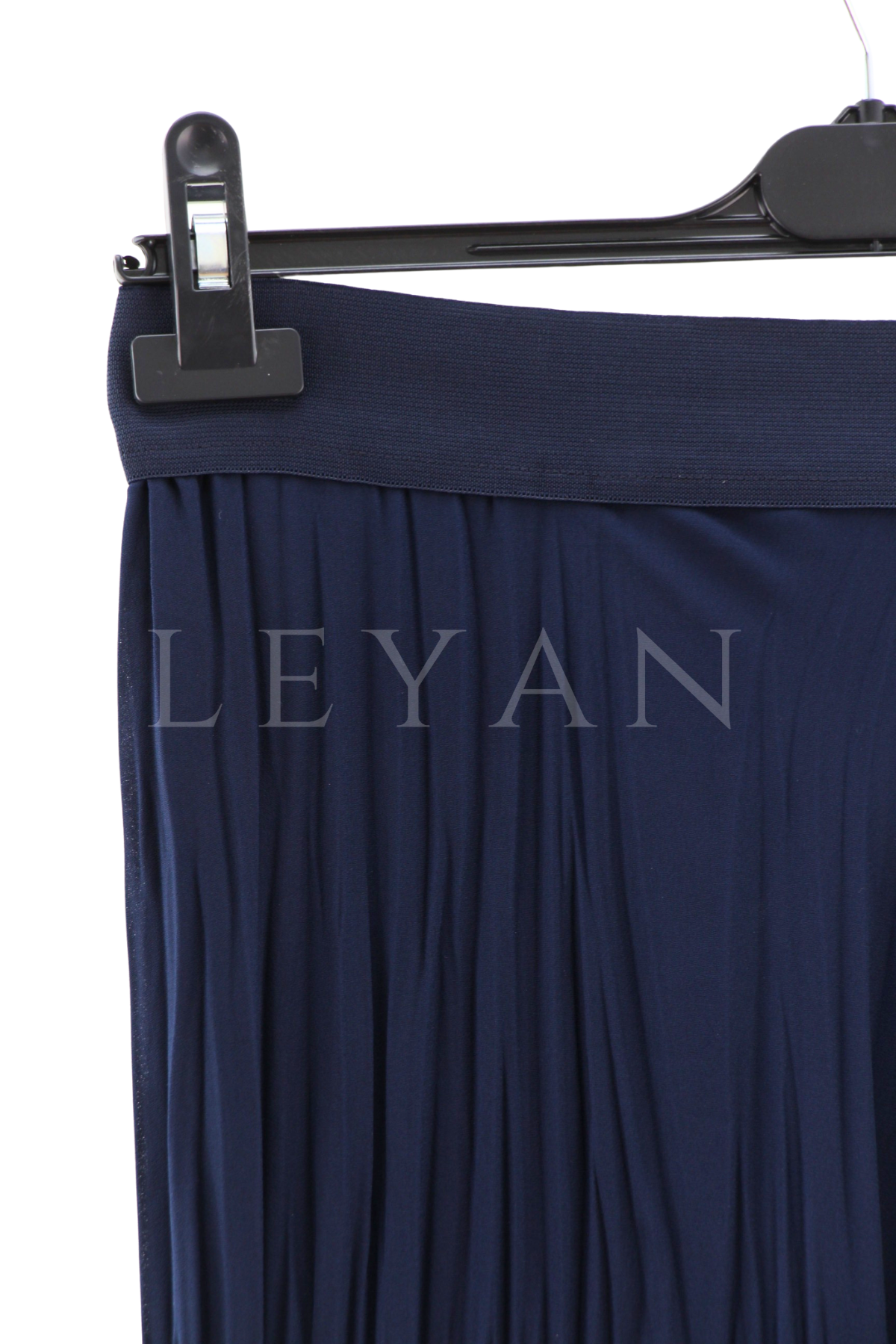 Sentez Kırıştırma Etek-LYN02356 Lacivert