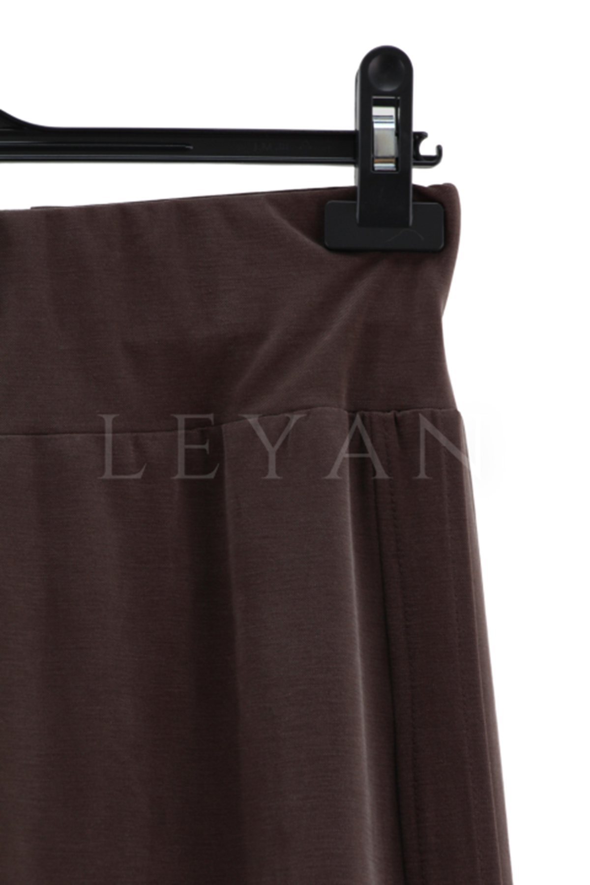 Sentez Nervürlü Etek- LYN03596 Kahve