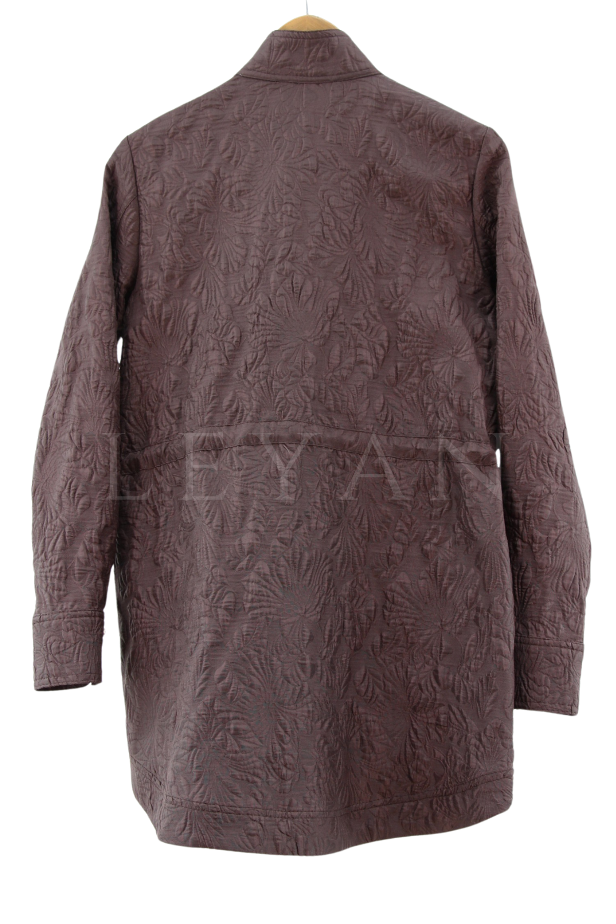 My312 Taşlı Jakar Ceket- LYN03054 Kahve