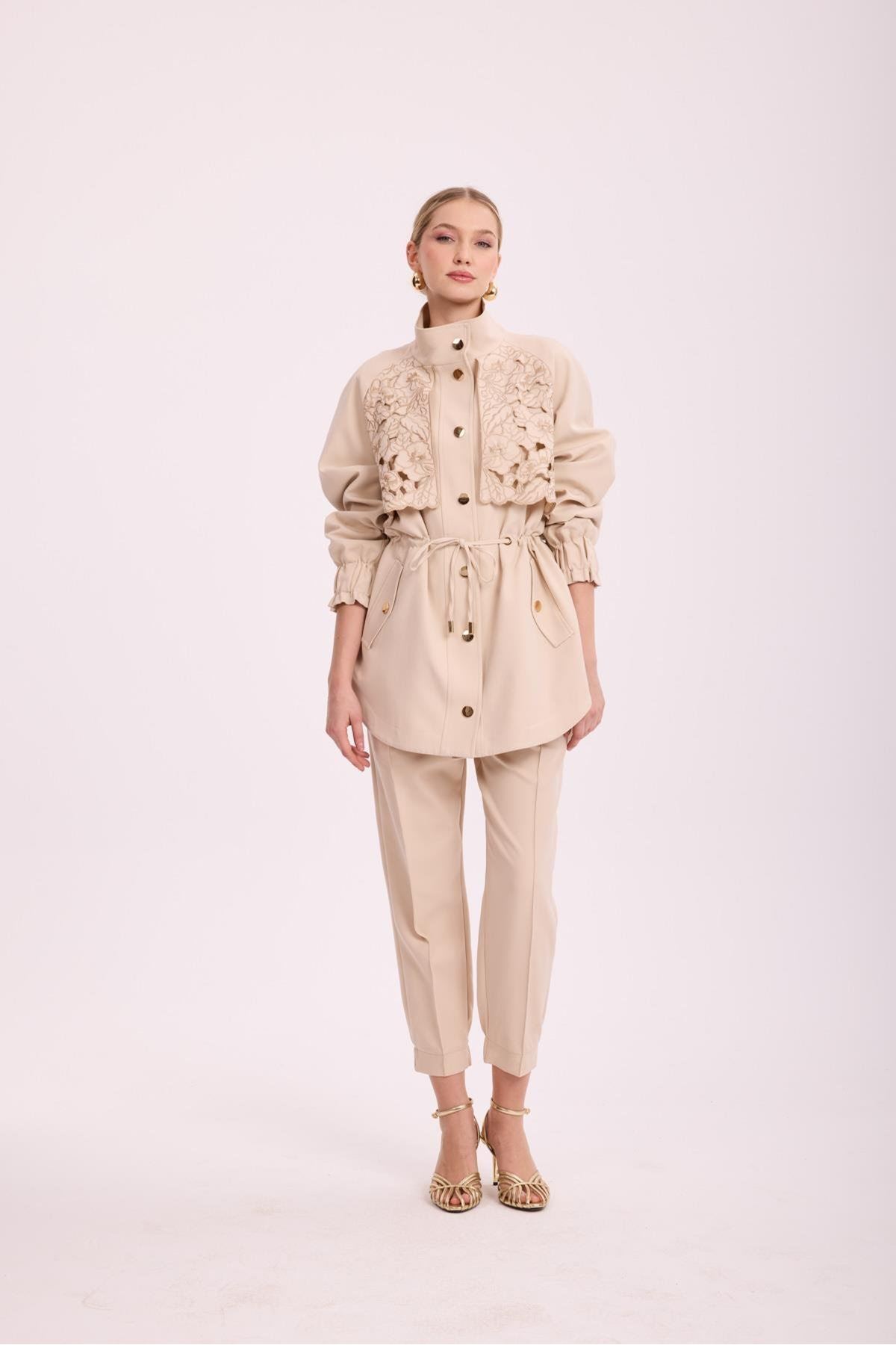 Missemramiss Brielle Dantel Garni Takım- LYN04348 Bej