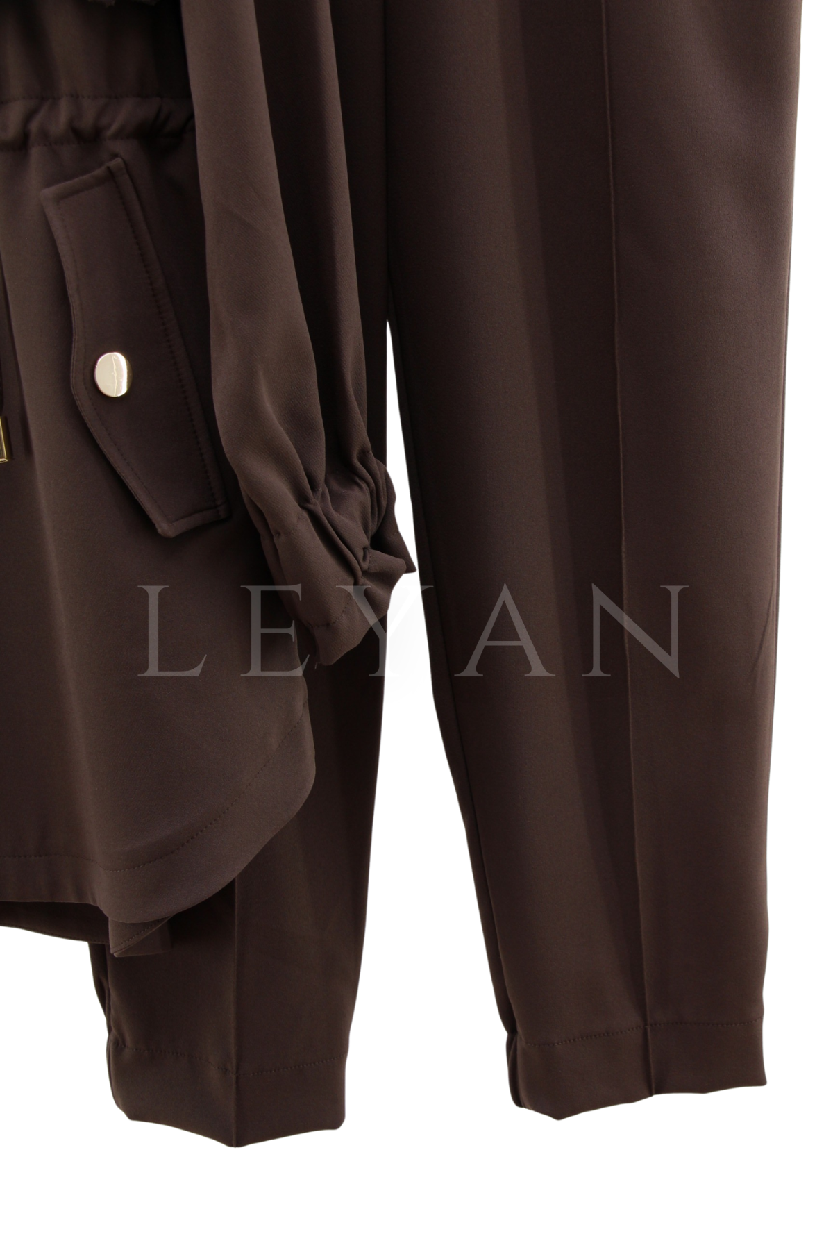 Missemramiss Brielle Dantel Garni Takım- LYN04348 Kahve