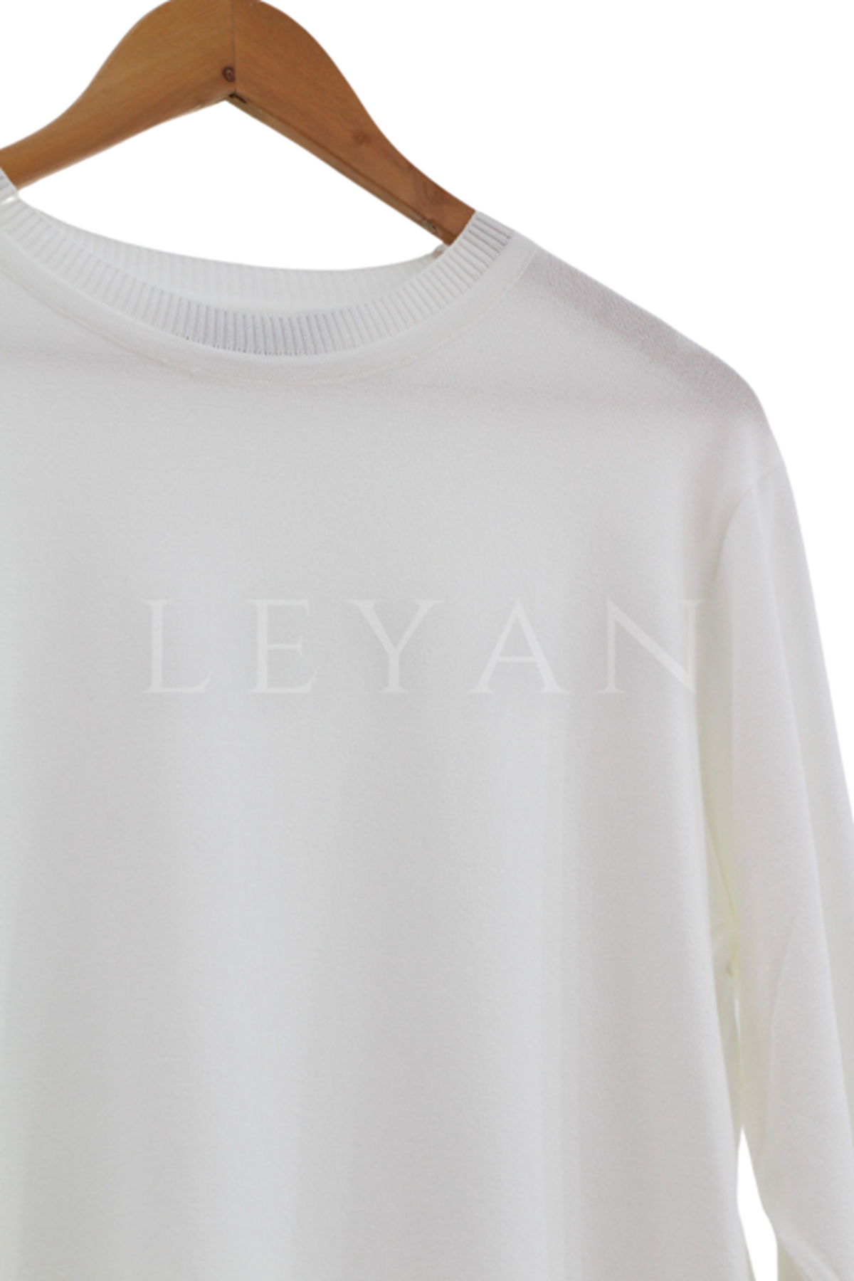 Önü Şifonlu Pilise Detaylı Merserize Triko Bluz- LYN03141 Ekru