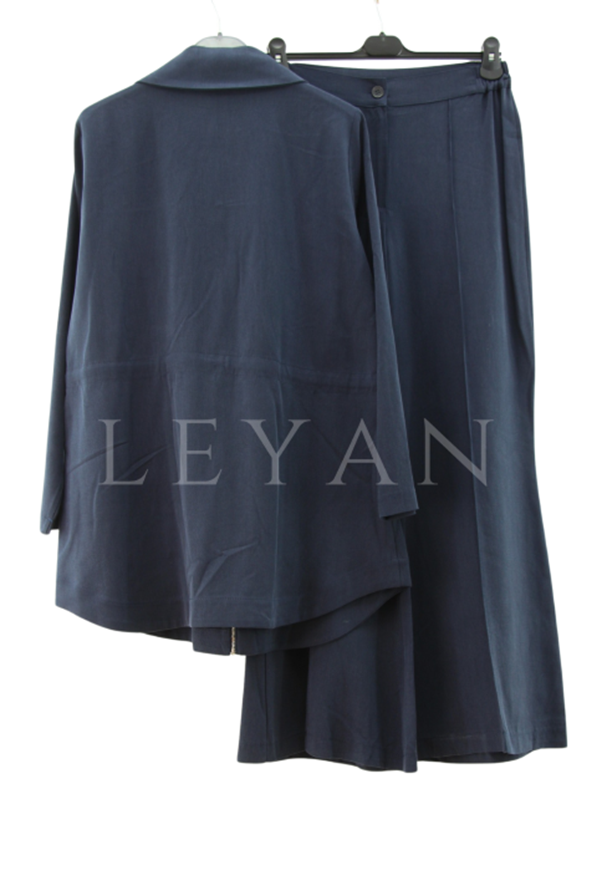 Orhan Store Kuşgözü Detaylı Cepli Takım- LYN03848 Lacivert