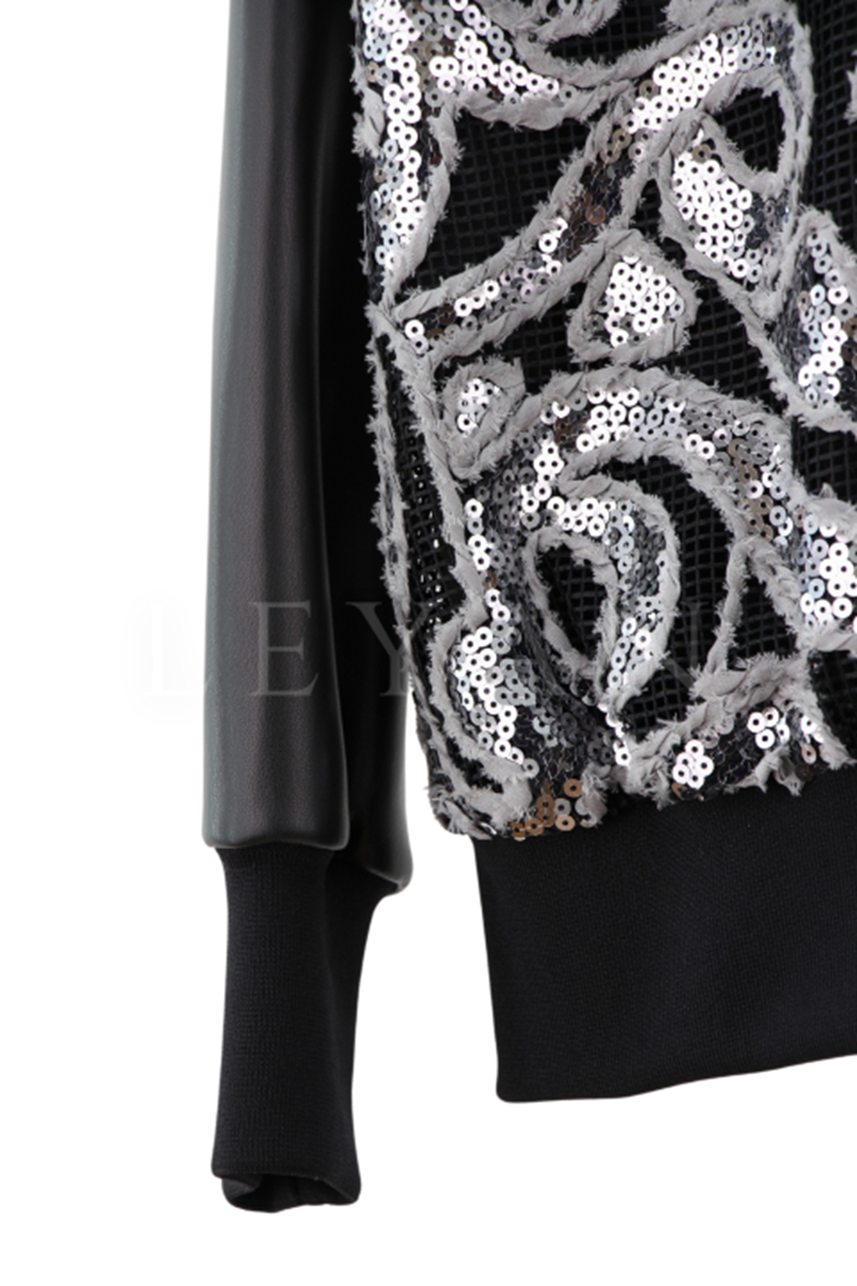 My312 Payetli Peri Etekli Takım- LYN03084 Gümüş