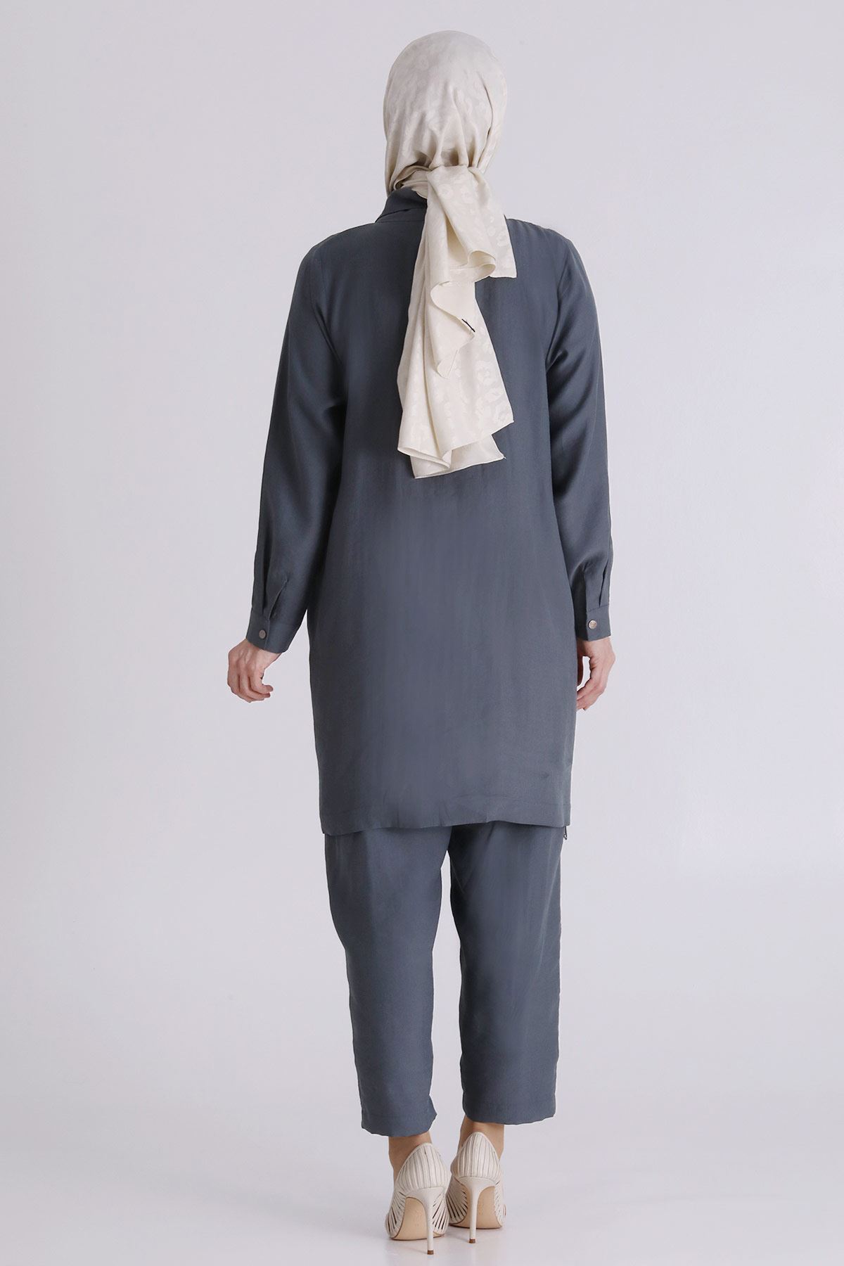 Behrem Fırfır Detaylı Takım- LYN04383 Nefti