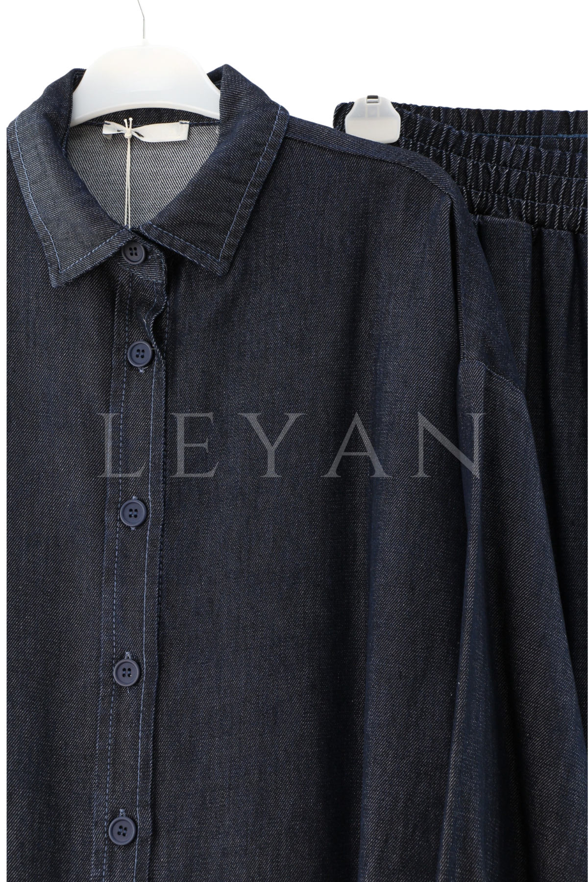 Denim Tensel Takım- LYN04397 Koyu Mavi