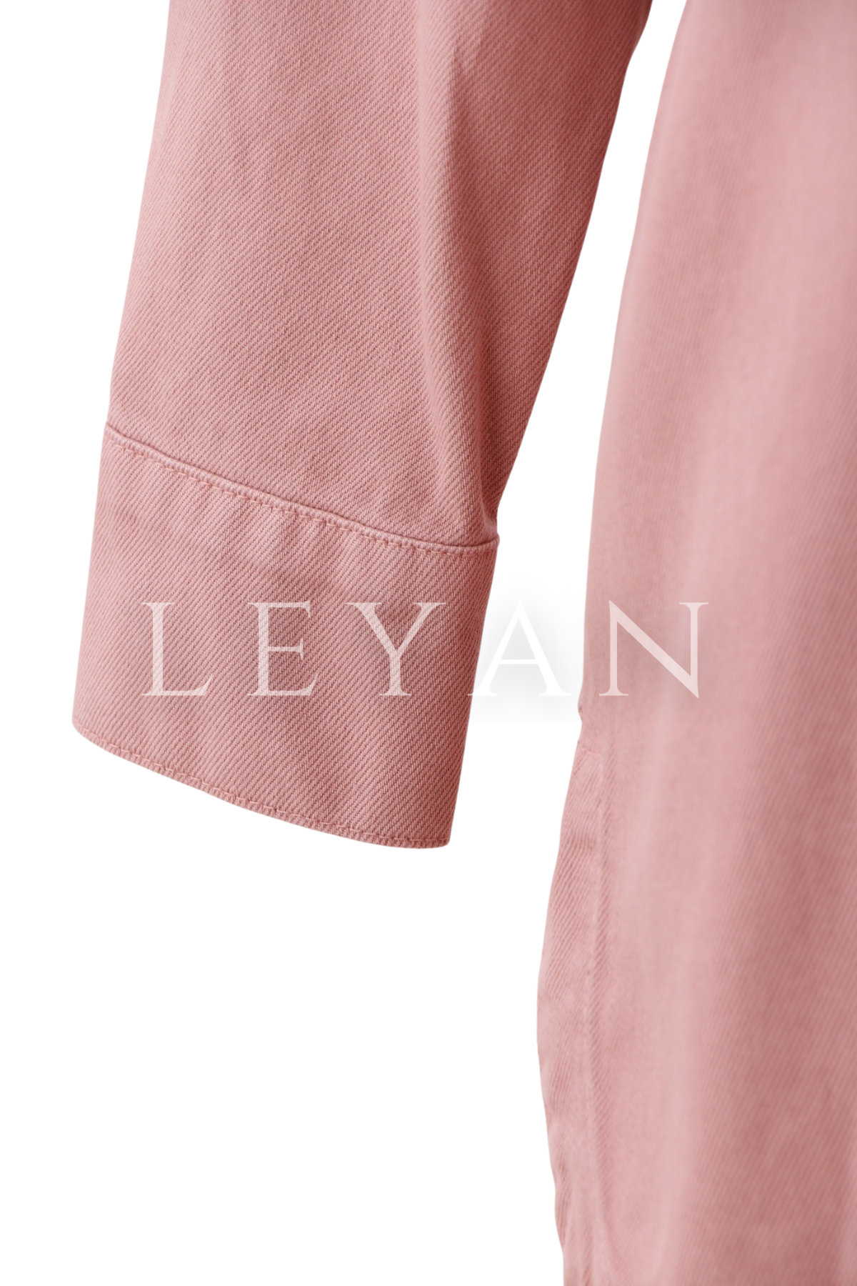 Yıldız Detaylı Denim Tunik- LYN04394 Gül Kurusu