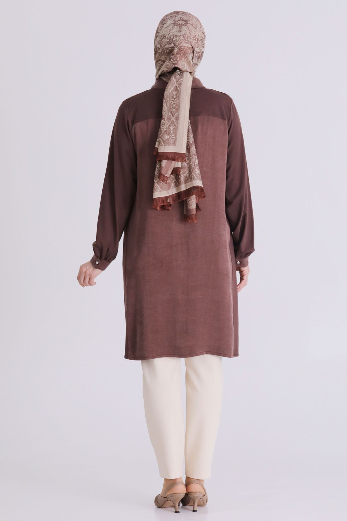 Behrem Tunik- LYN04368 Kahve