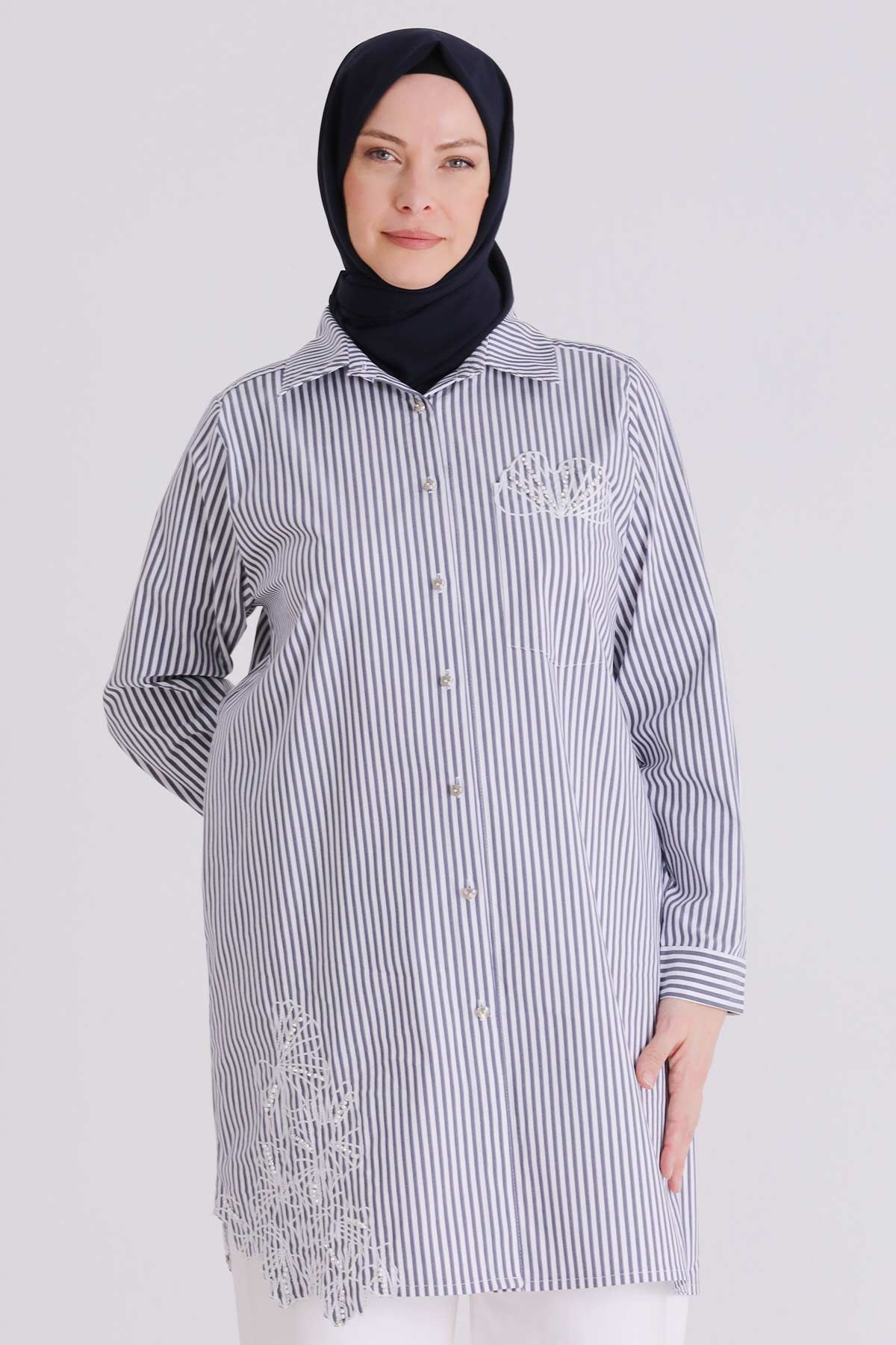 Behrem Tunik- LYN04375 Lacivert