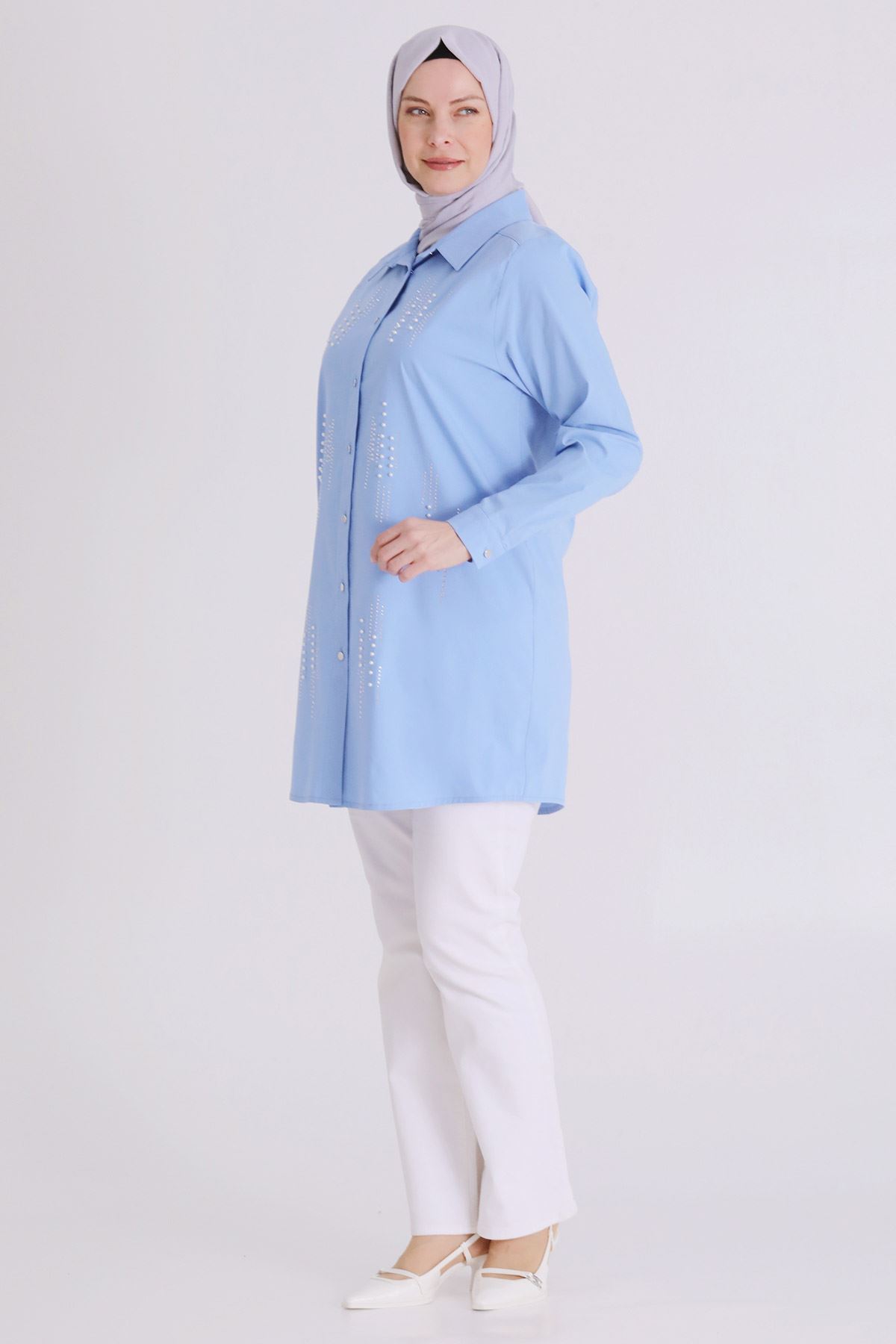 Behrem Tunik- LYN04373 Mavi