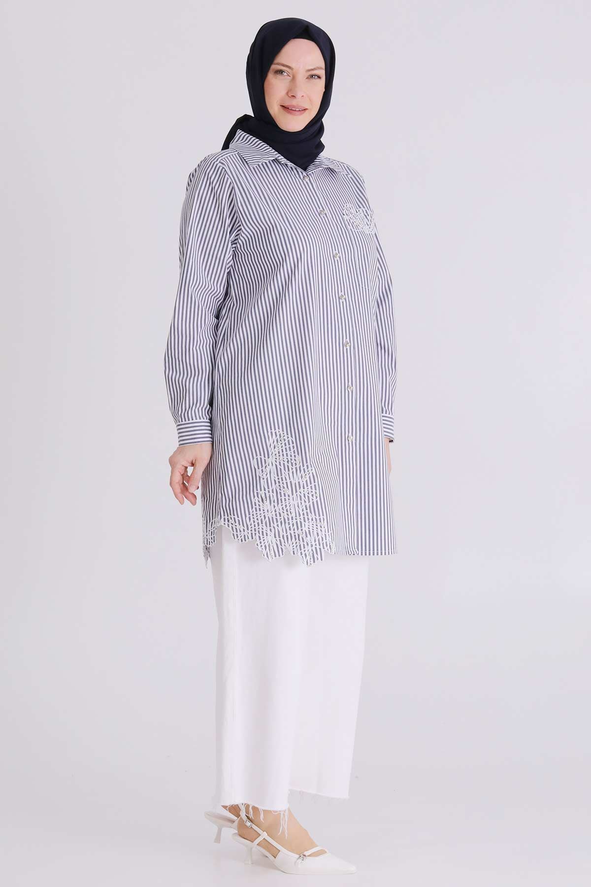 Behrem Tunik- LYN04375 Lacivert