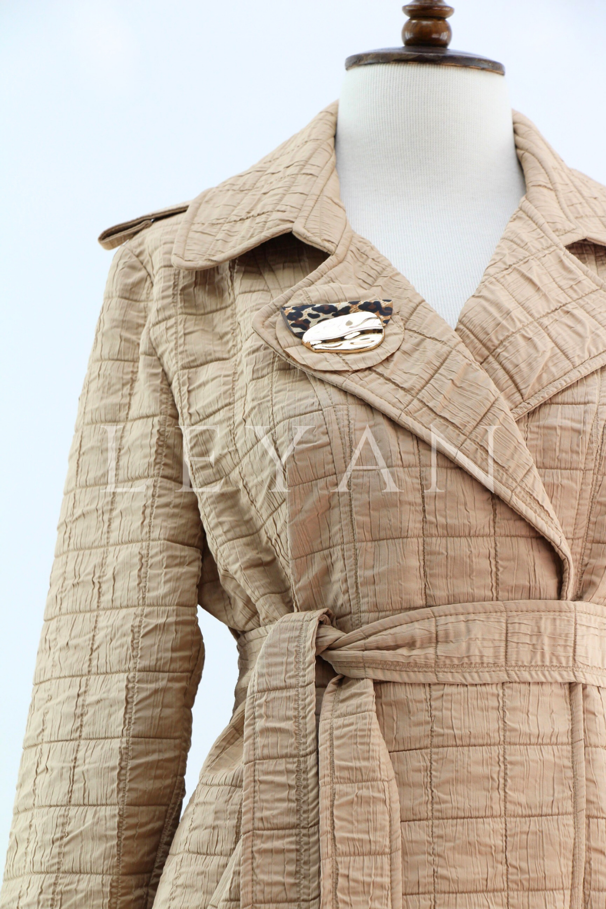 Orhan Store Trench- LYN04403 Bej