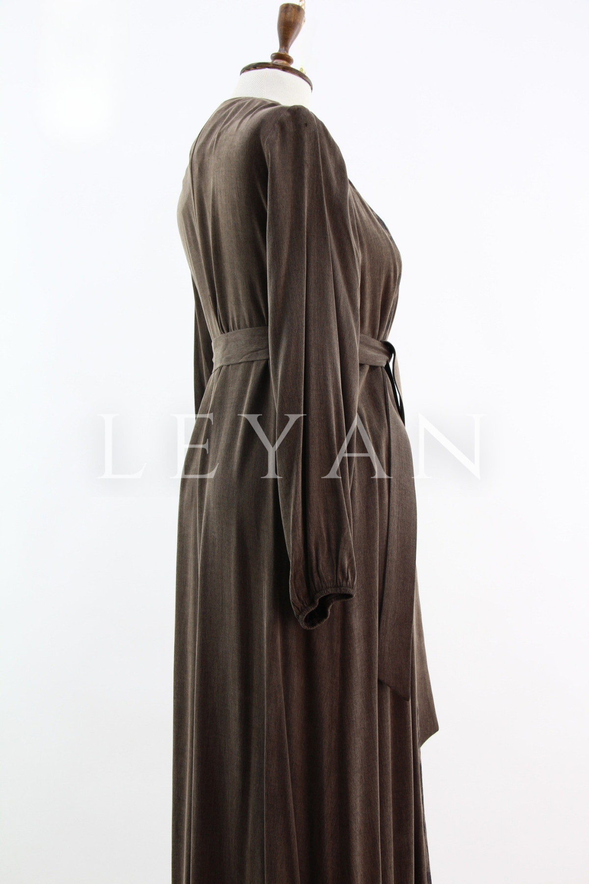 Orhan Store Elbise- LYN04404 Kahve