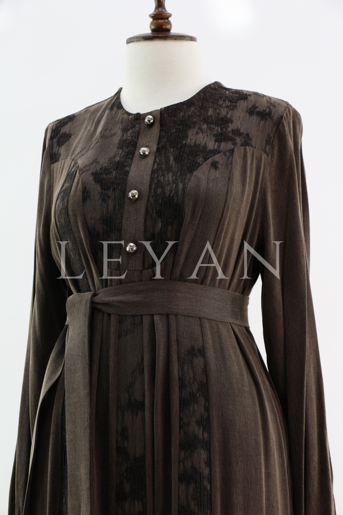 Orhan Store Elbise- LYN04404 Kahve