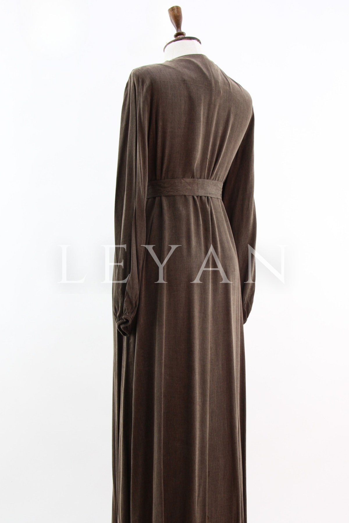 Orhan Store Elbise- LYN04404 Kahve