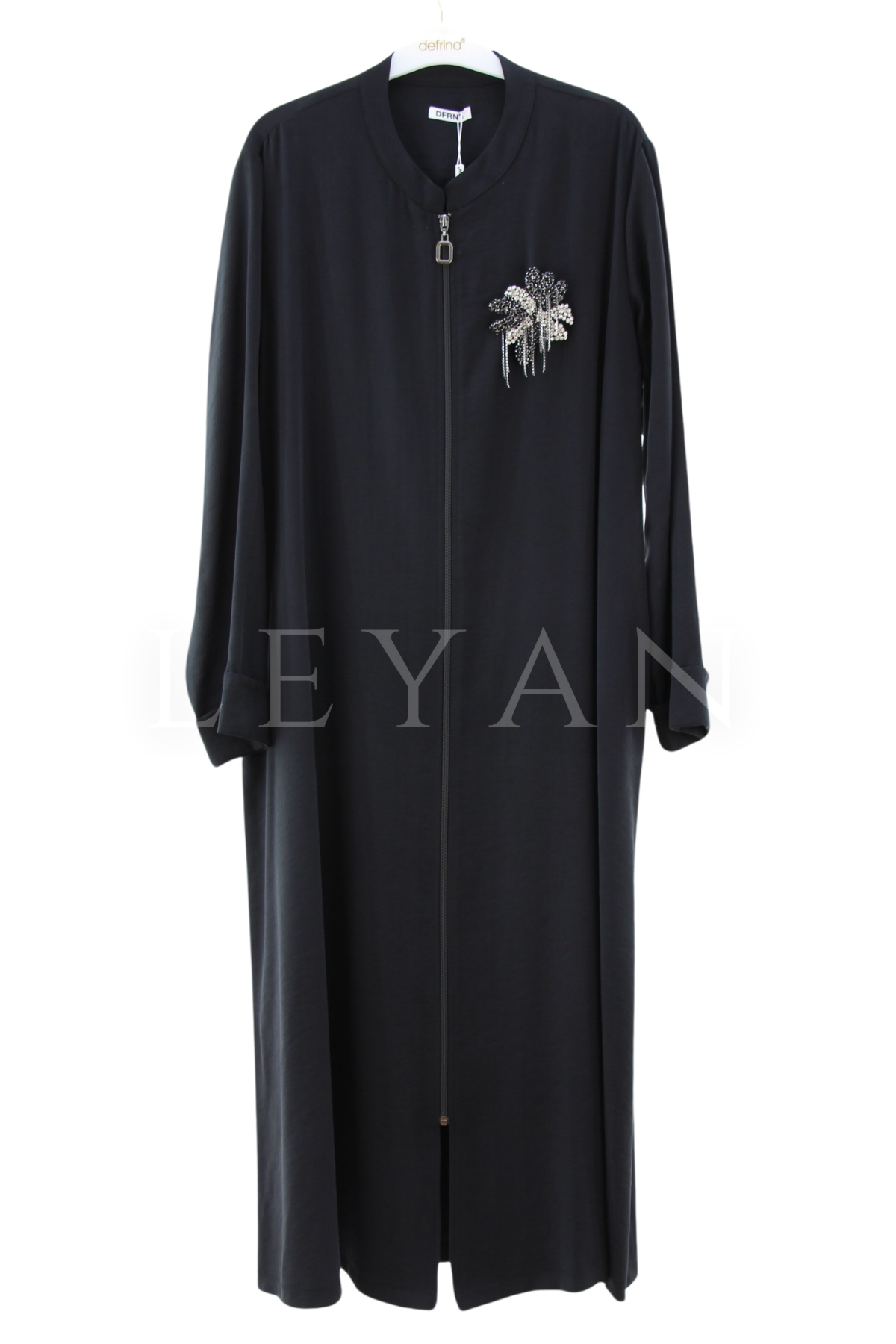 Defrina Broş Detaylı Ceket- LYN04411 Siyah