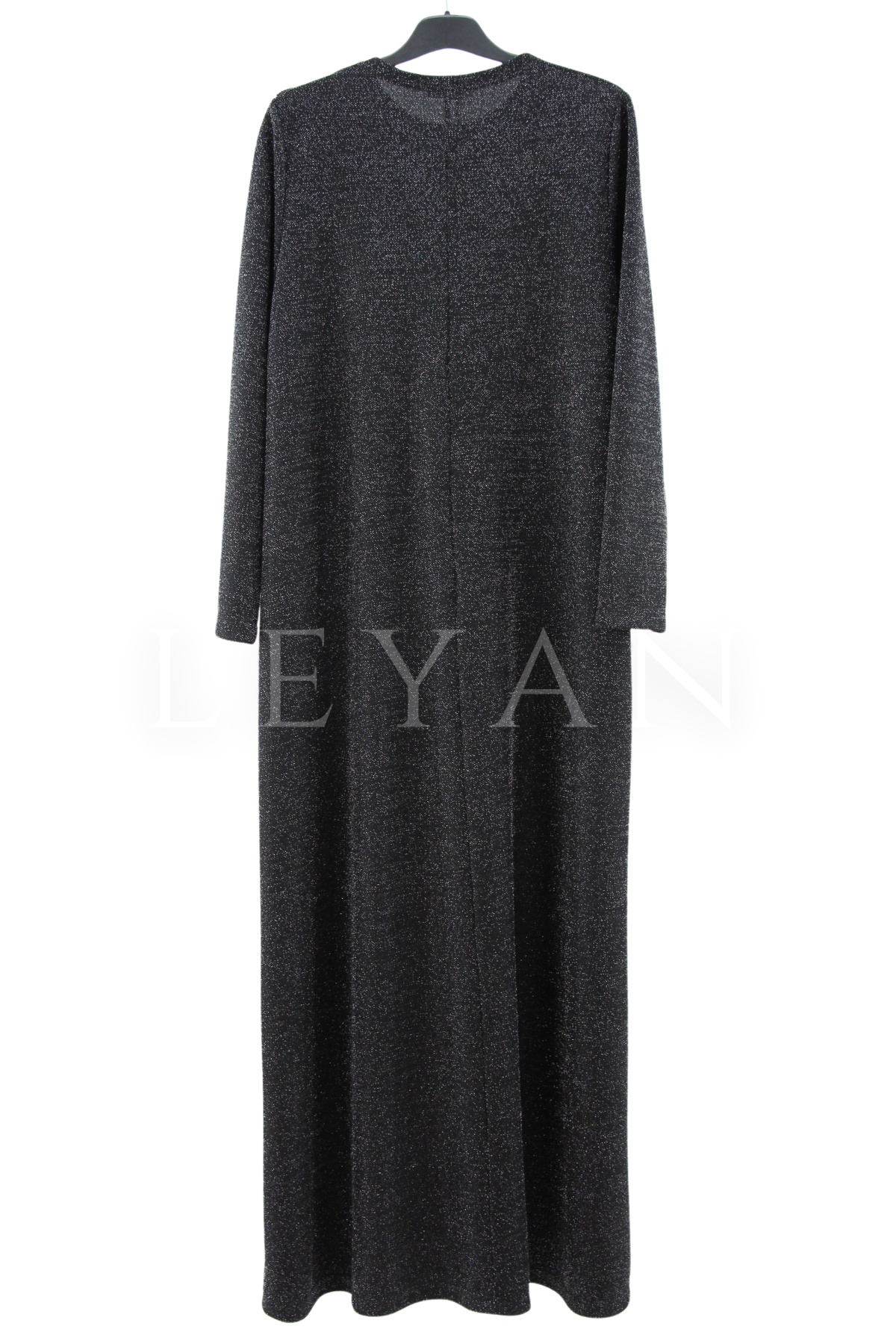 Dule Simli İşlemeli Elbise- LYN04420 Siyah