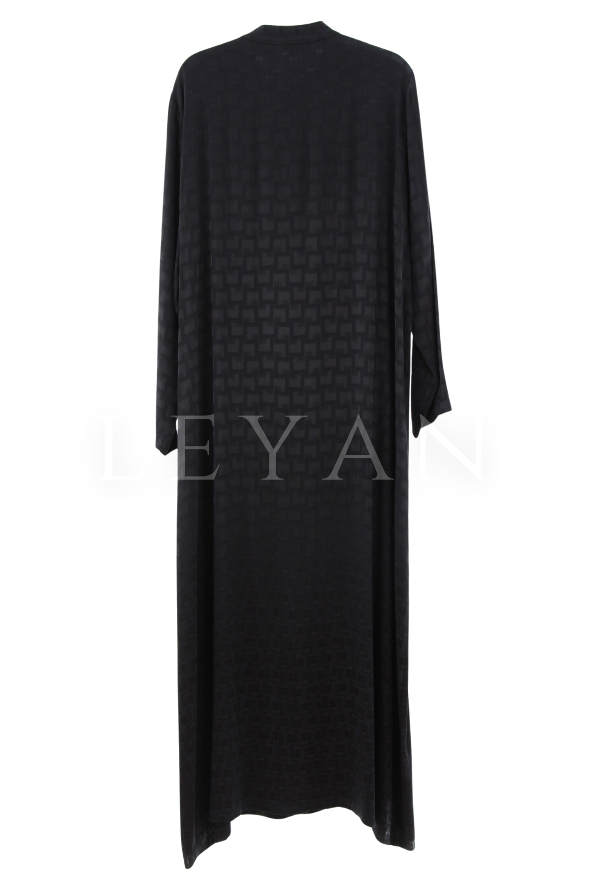 Defrina Düğmeli Qupra Elbise- LYN04416 Siyah