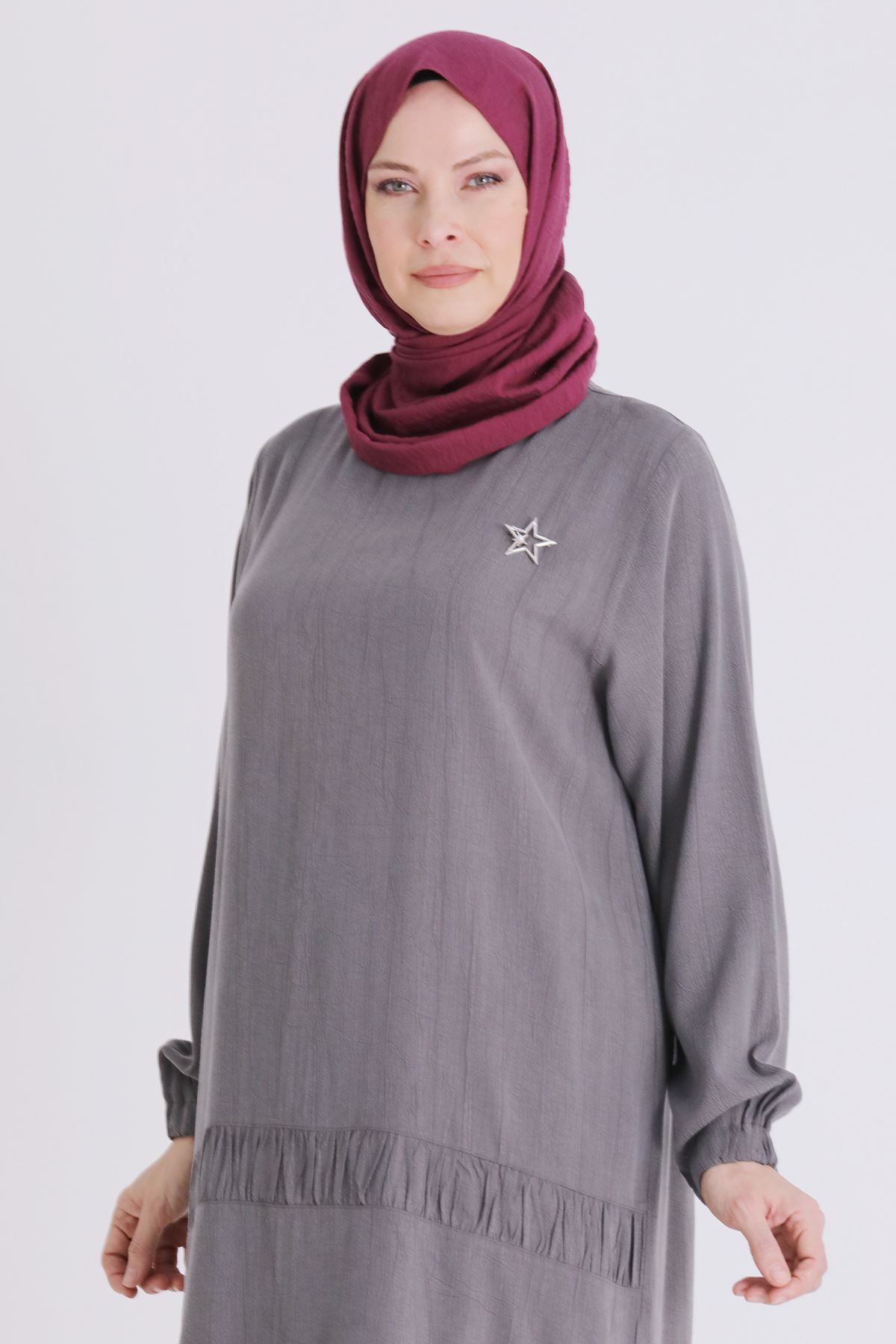 Behrem Büzgülü Takım- LYN04424 Duman Gri