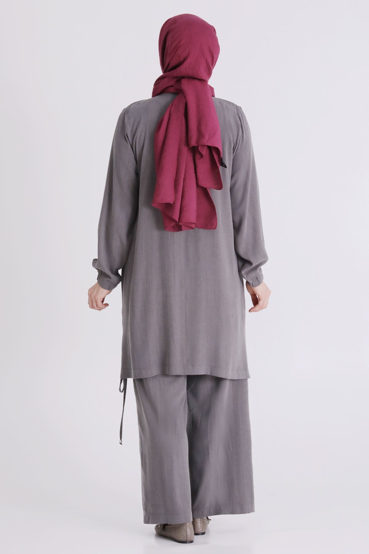 Behrem Büzgülü Takım- LYN04424 Duman Gri
