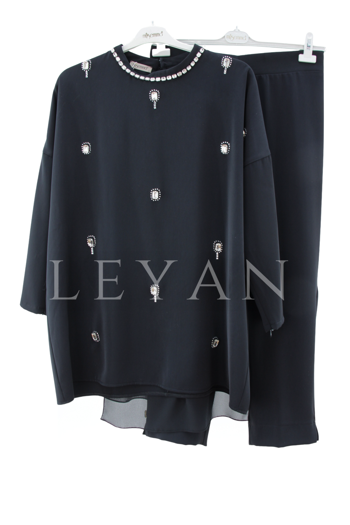 Müsemma Leylak Takım- LYN04422 Siyah