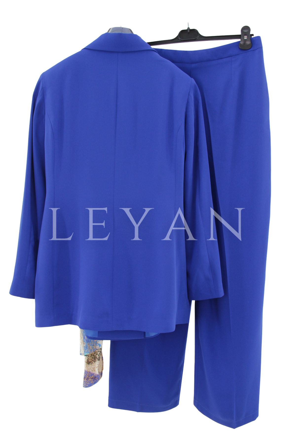 Orhan Store Fularlı Blazer Takım- LYN04425 Saks