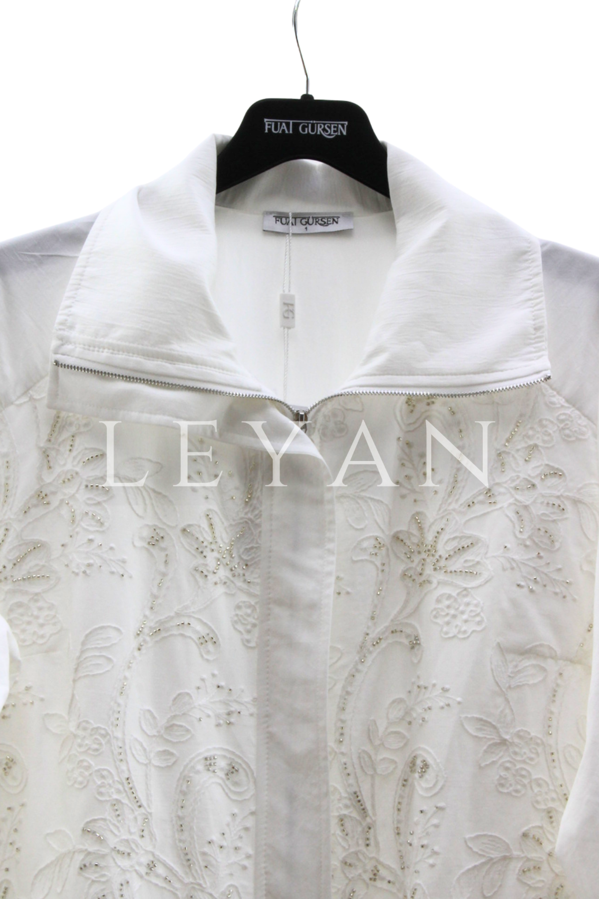 Fuat Gürşen Önü İşlemeli Kap- LYN04435 Ekru