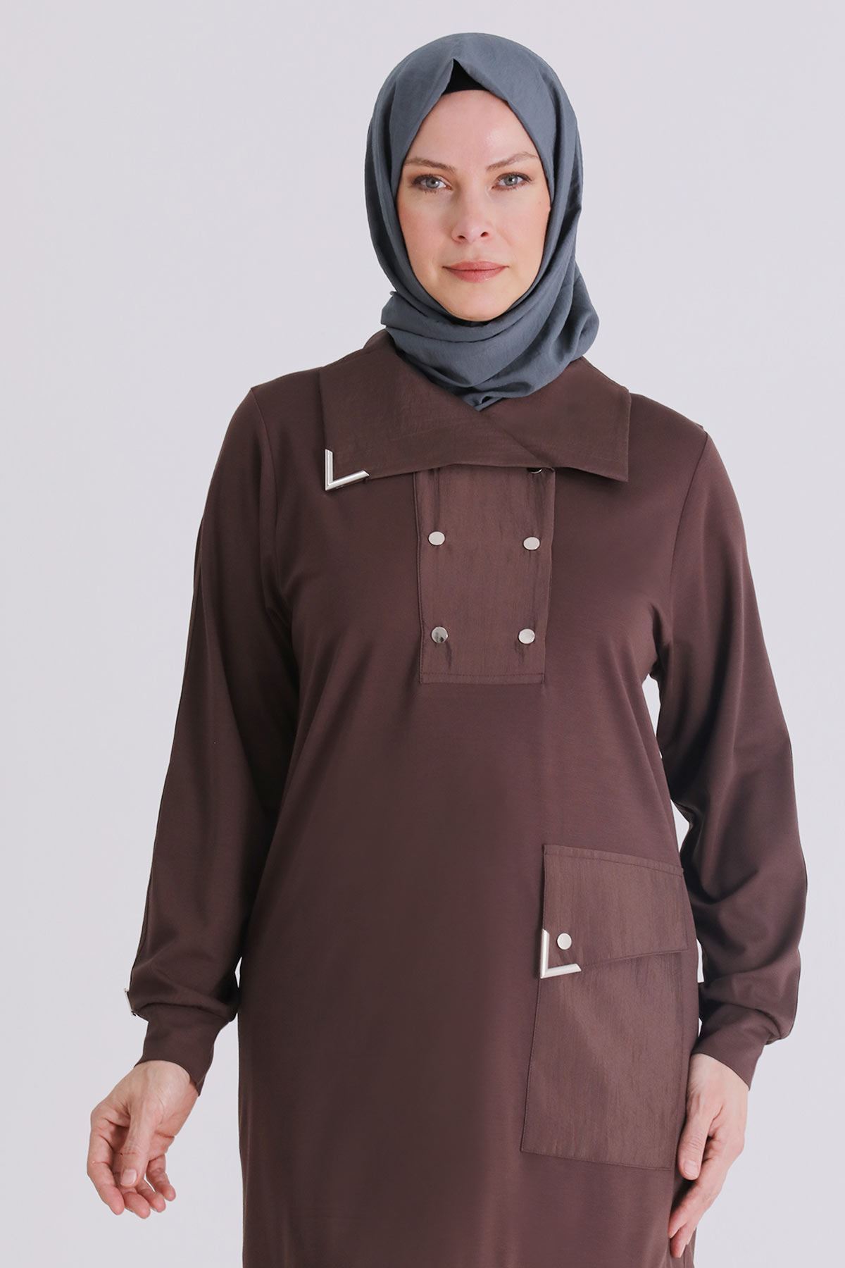 Behrem Paraşüt Detaylı Takım- LYN04371 Kahve