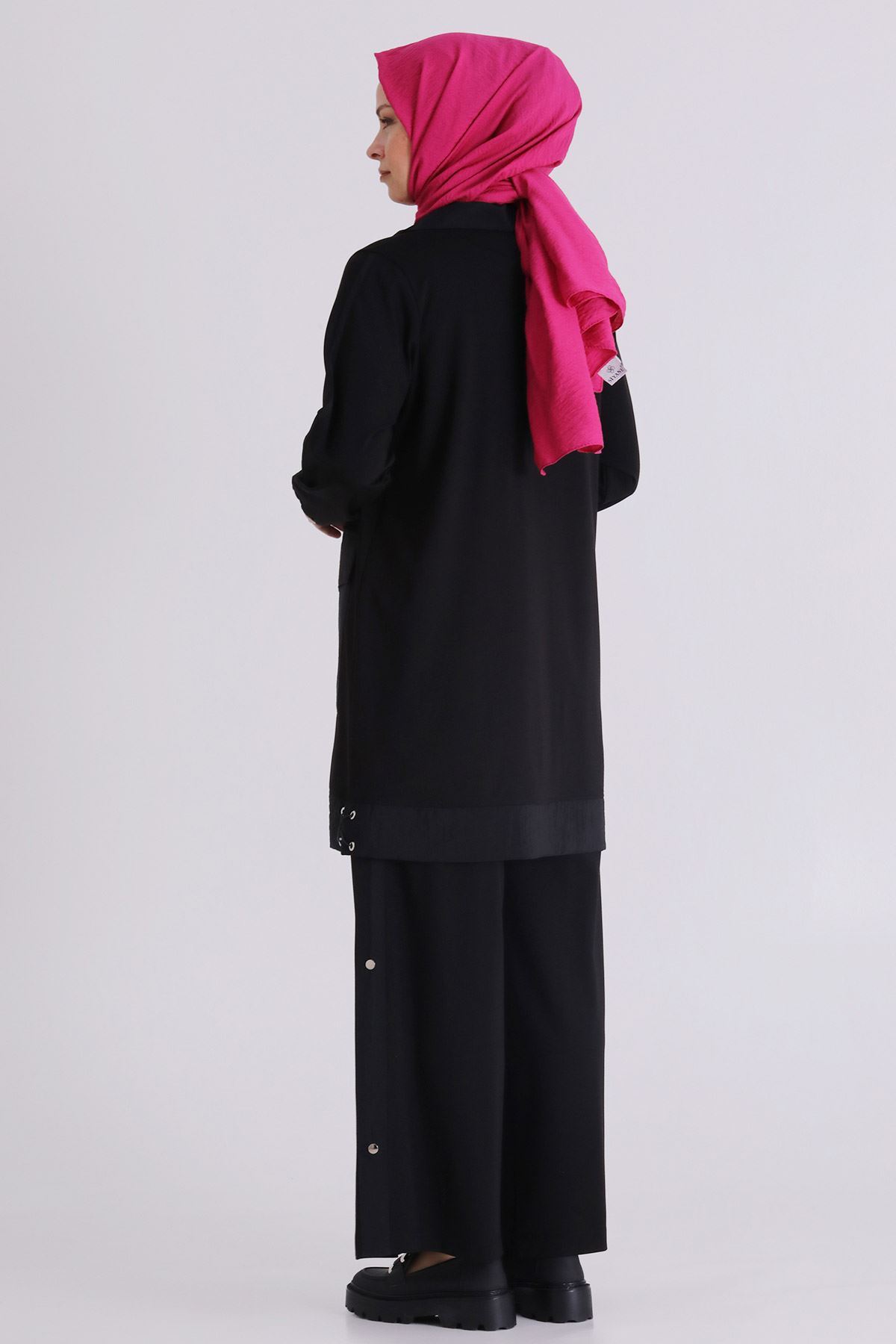 Behrem Paraşüt Detaylı Takım- LYN04371 Siyah