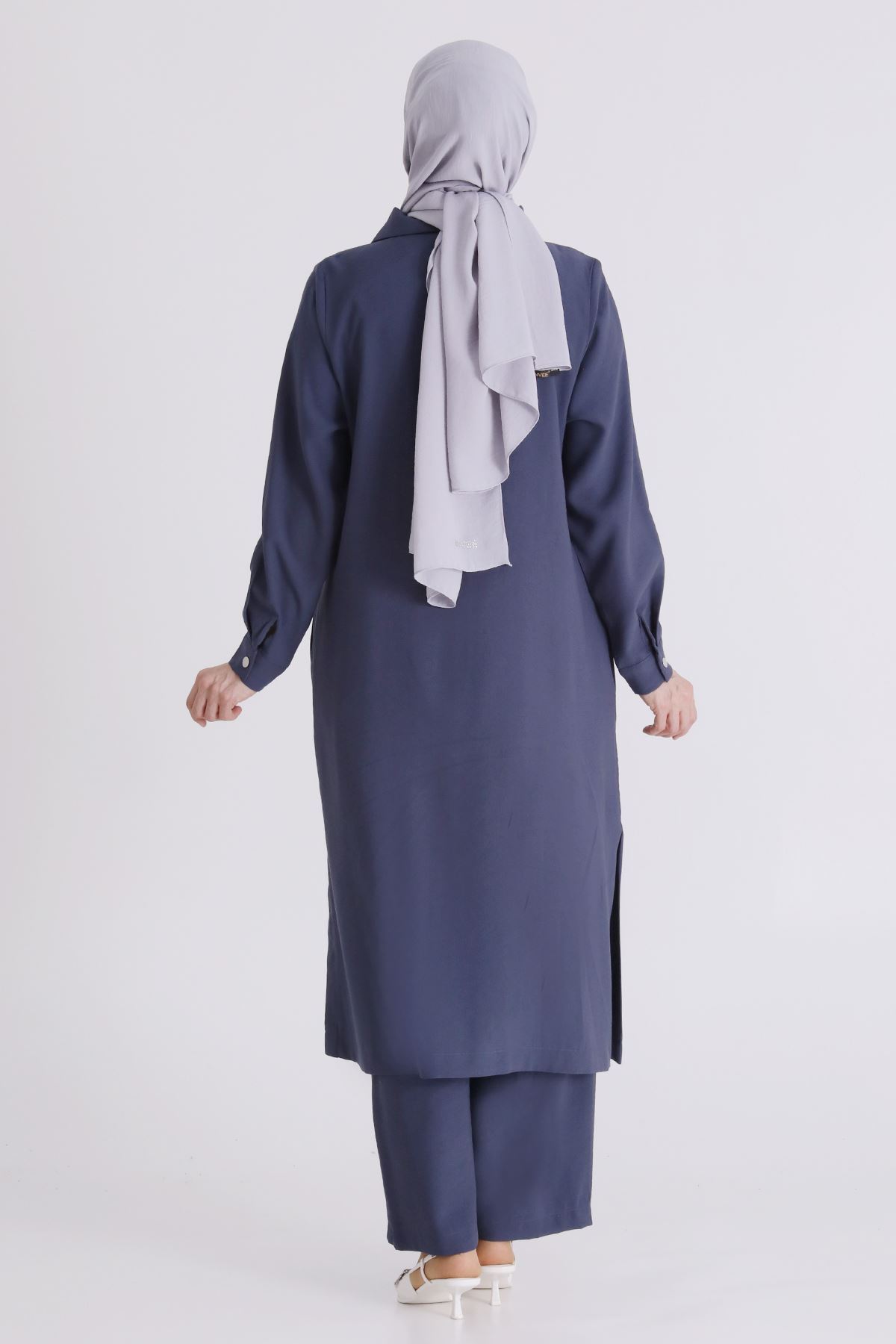 Behrem Nervür Detaylı Takım- LYN04436 Duman Mavi