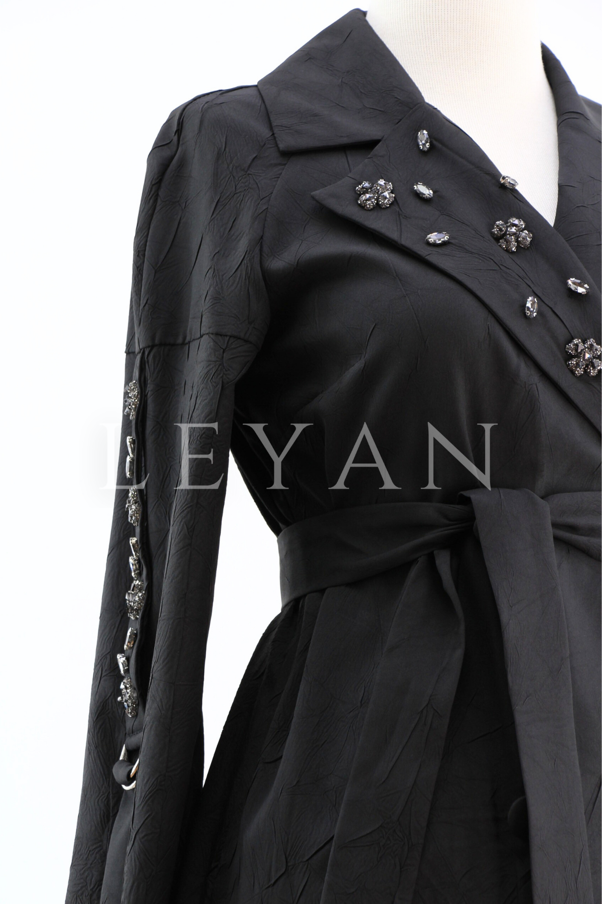 Orhan Store Taş İşlemeli Kap- LYN04400 Siyah